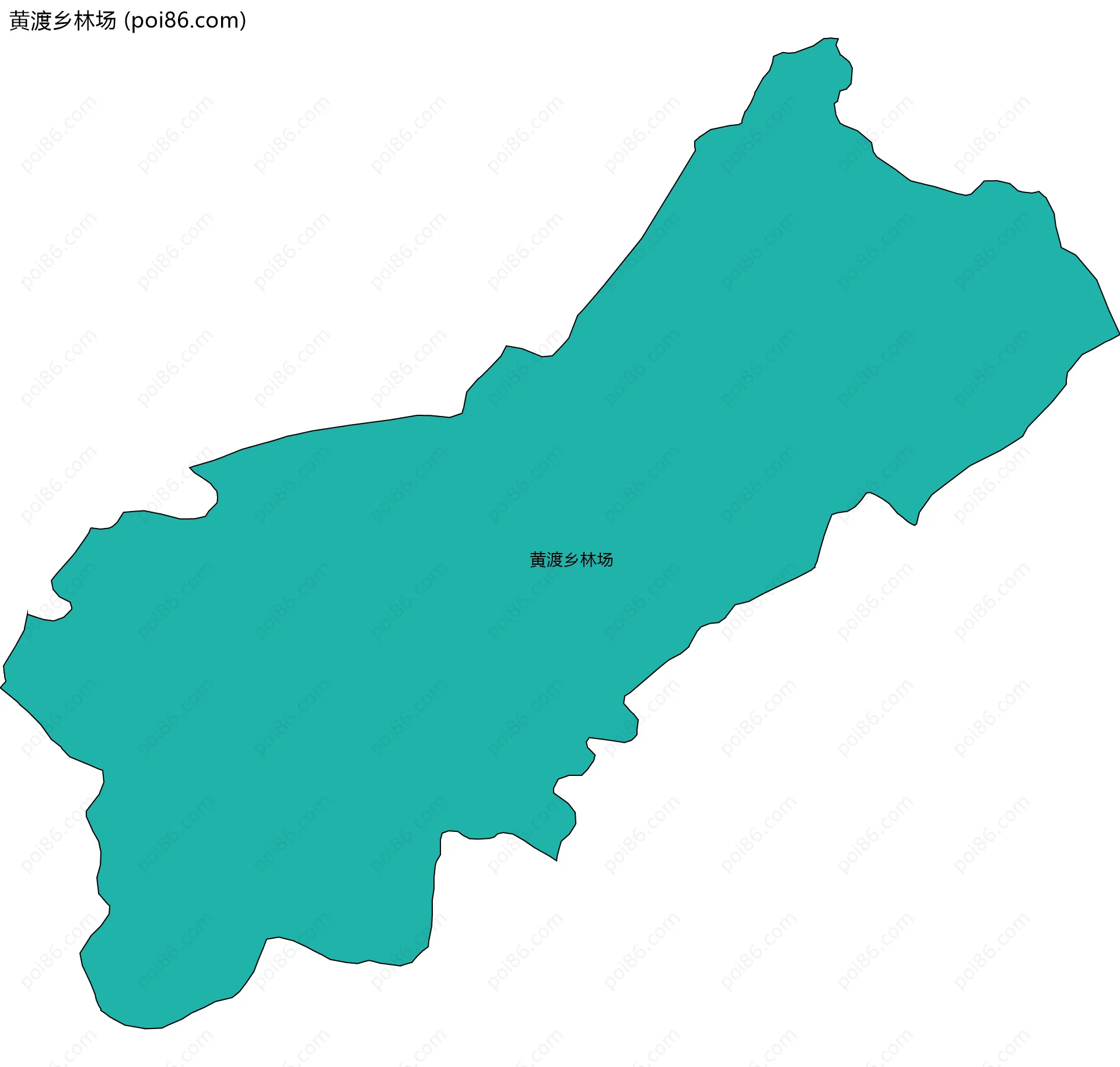 黄渡乡林场边界地图