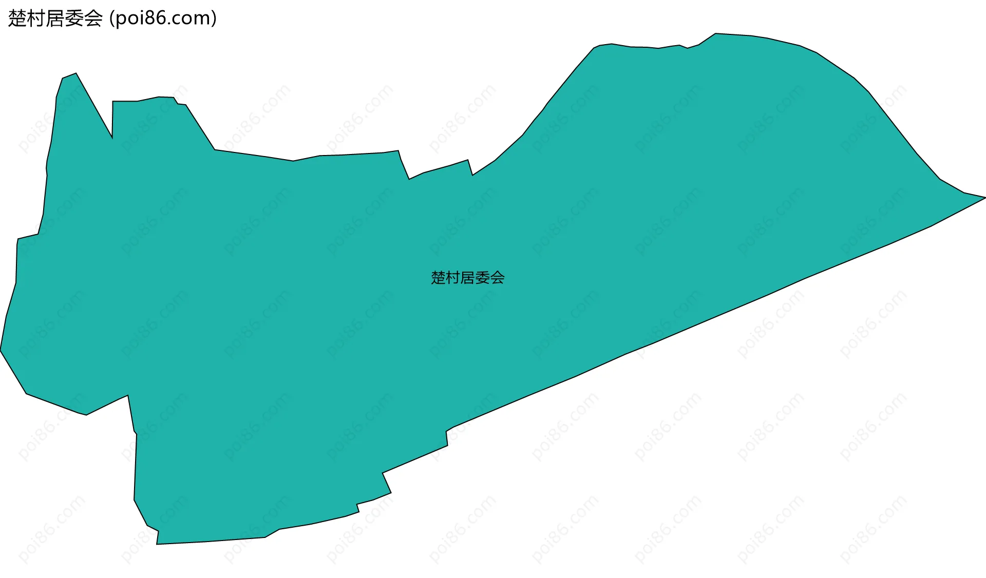 楚村居委会边界地图