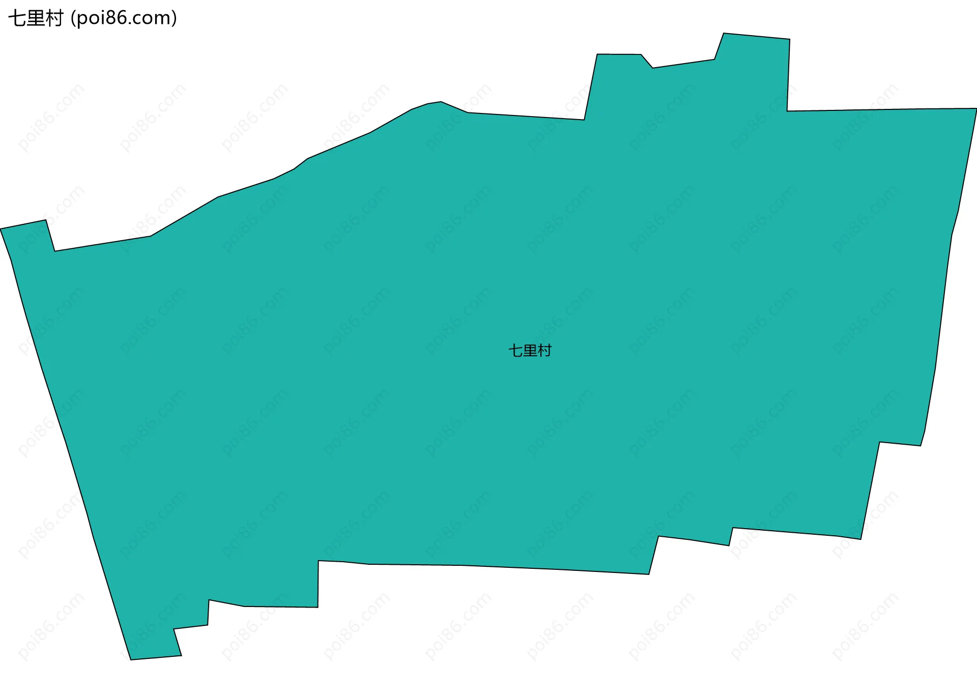 七里村边界地图