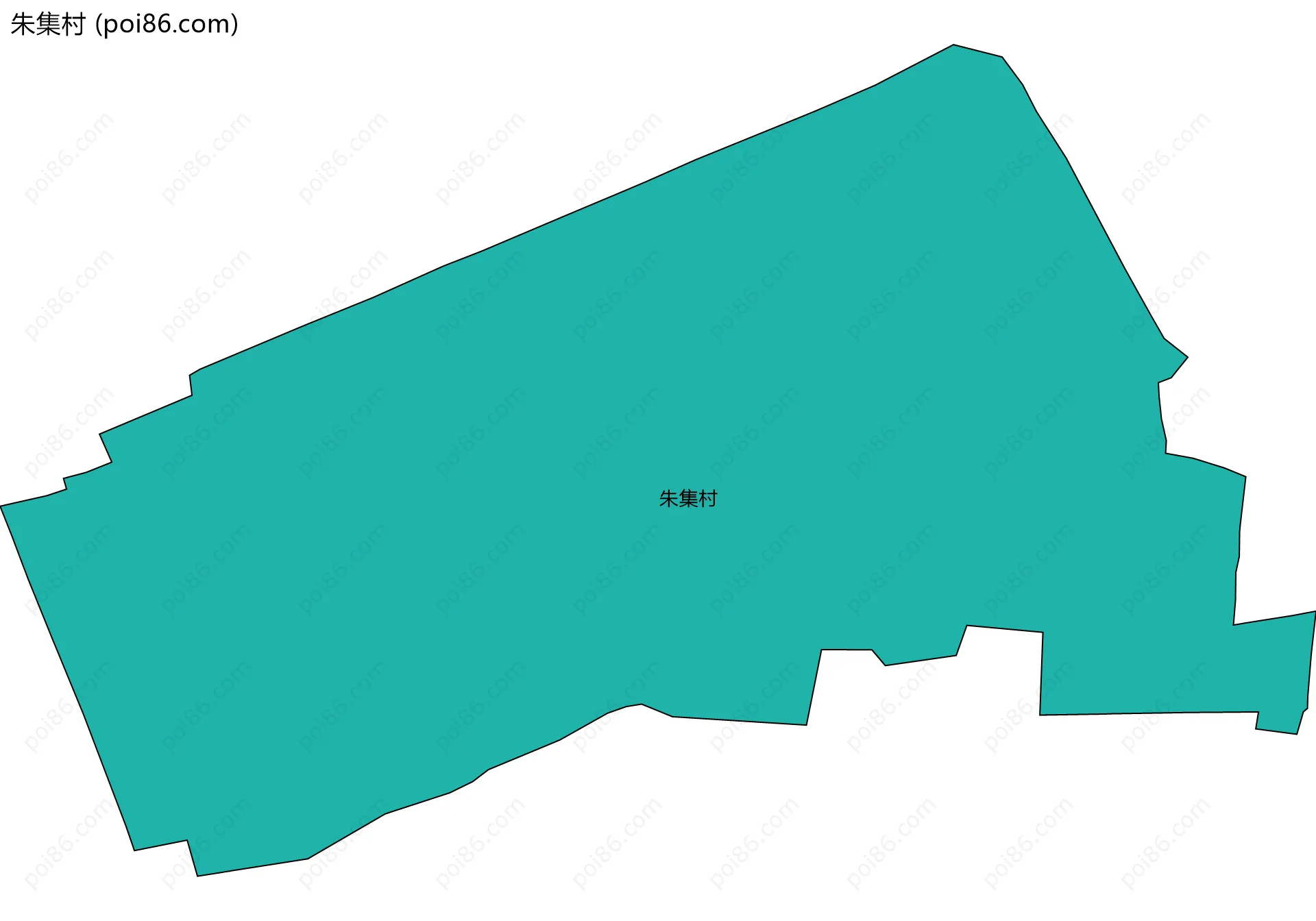朱集村边界地图