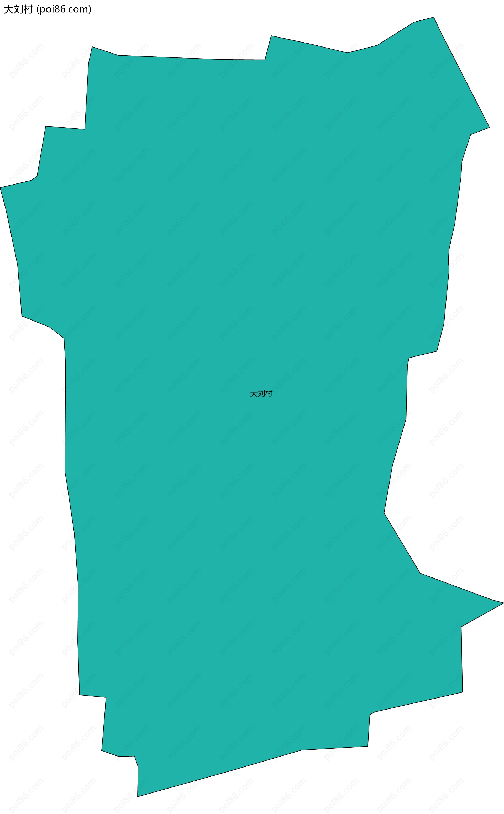 大刘村边界地图