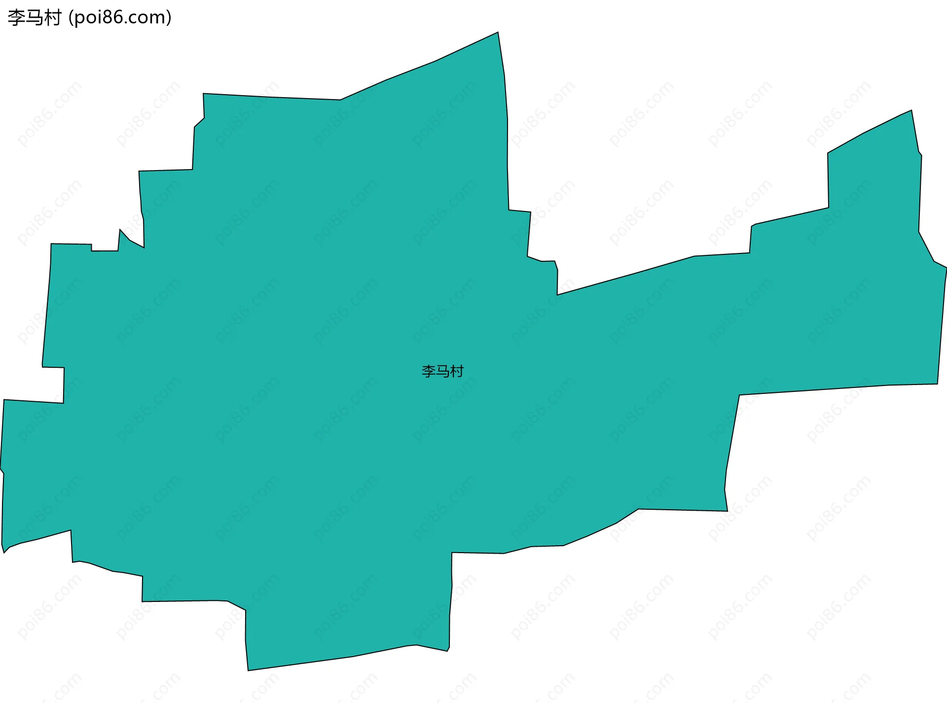 李马村边界地图