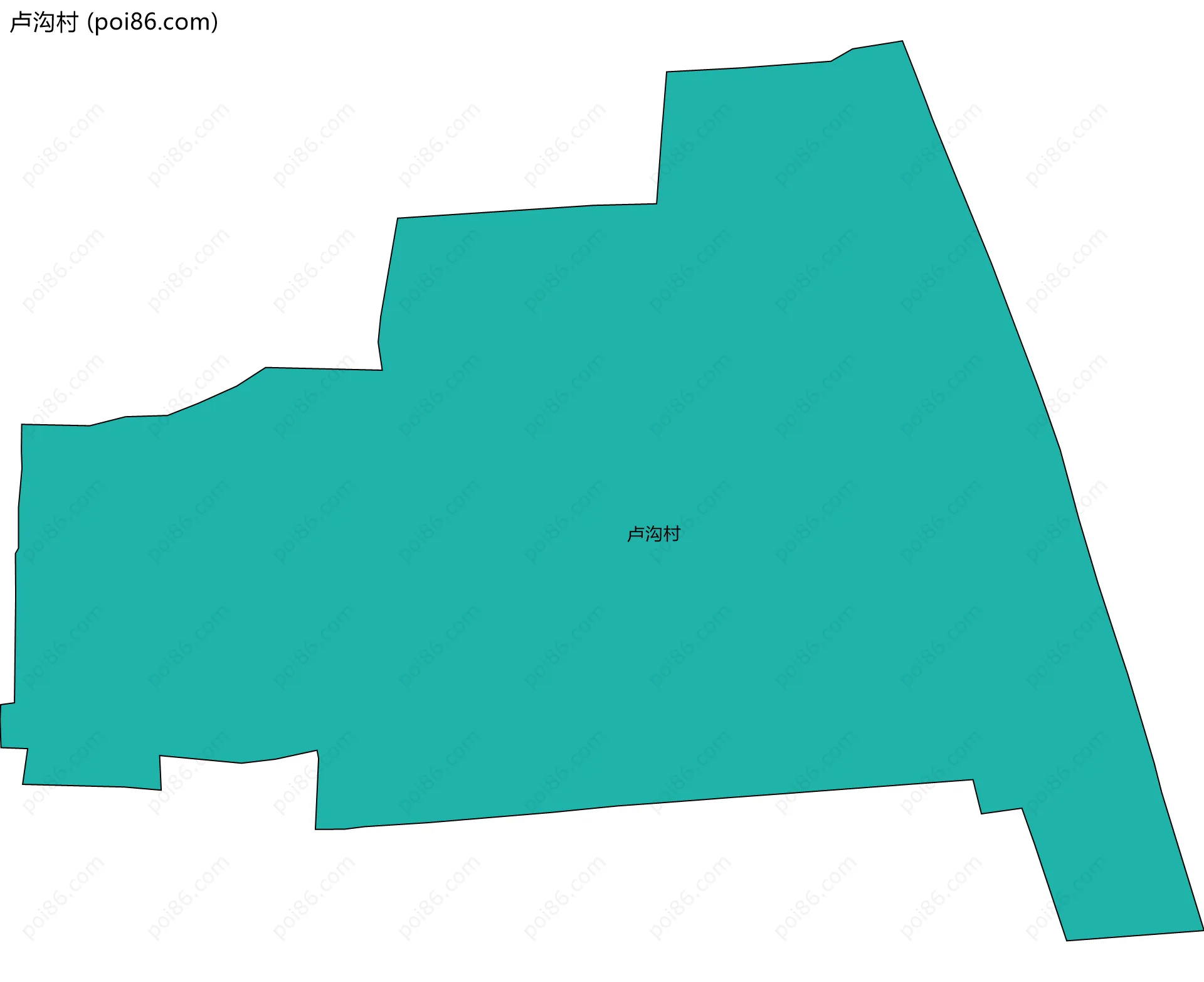 卢沟村边界地图
