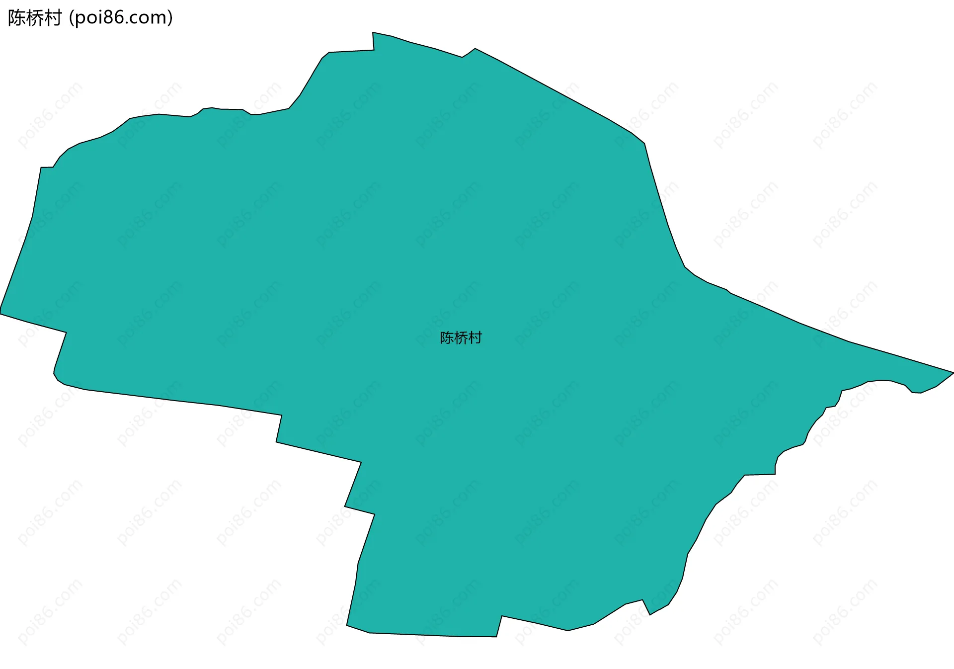 陈桥村边界地图