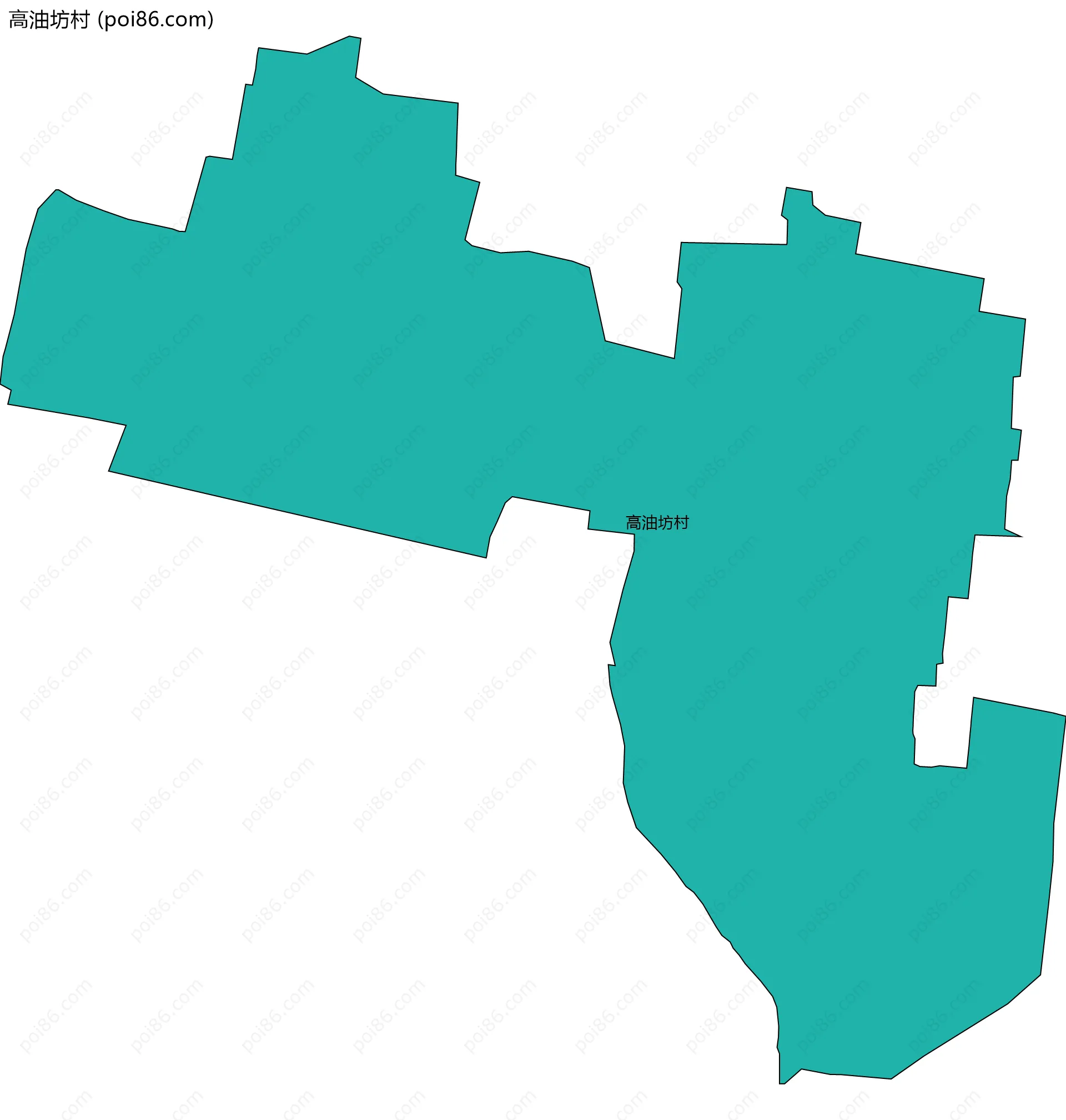 高油坊村边界地图