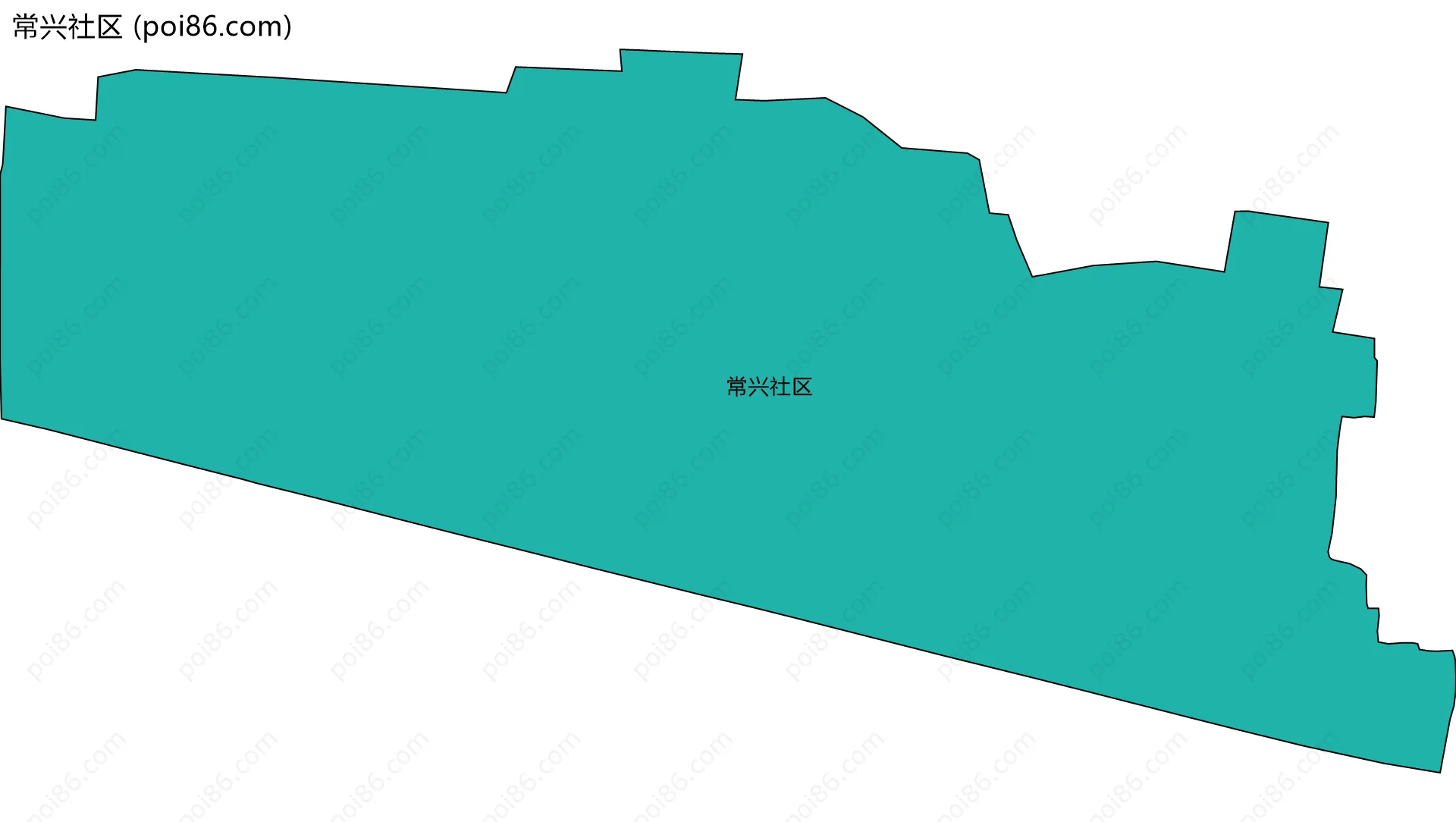 常兴社区边界地图