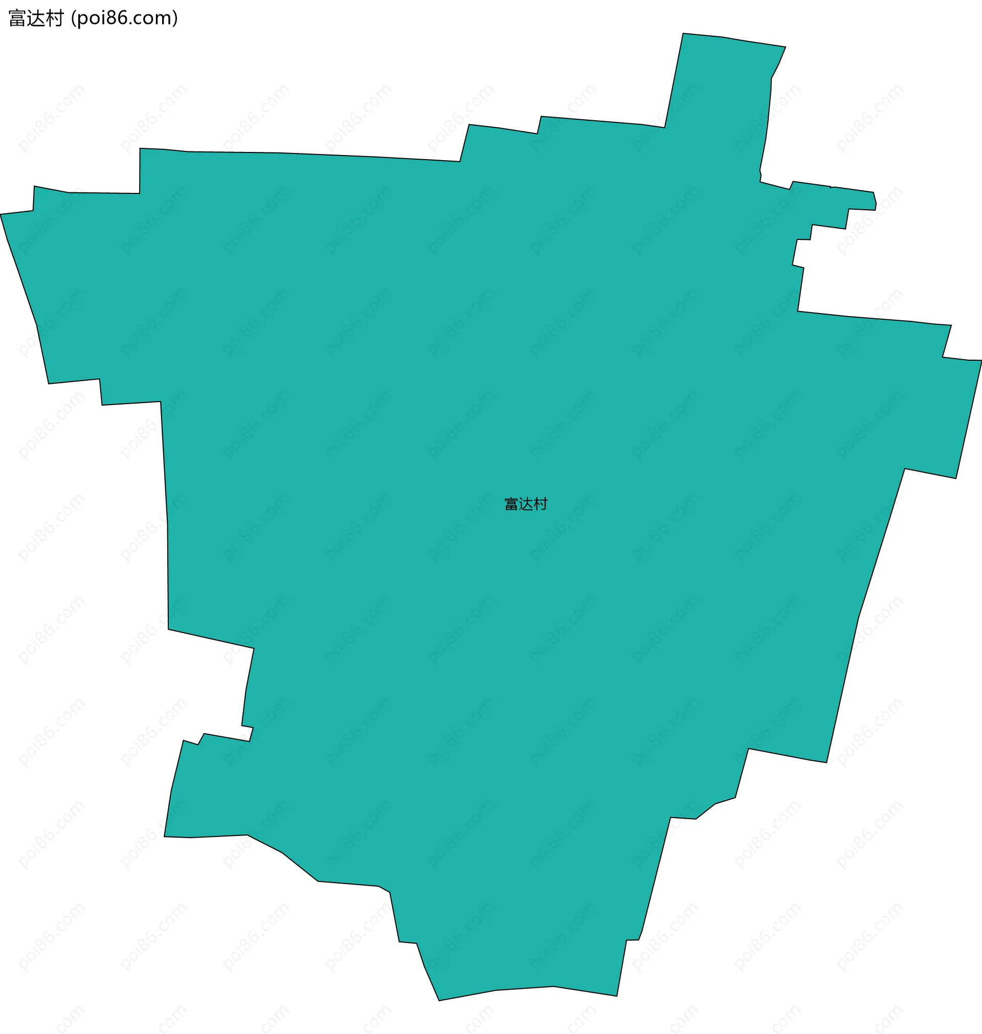 富达村边界地图