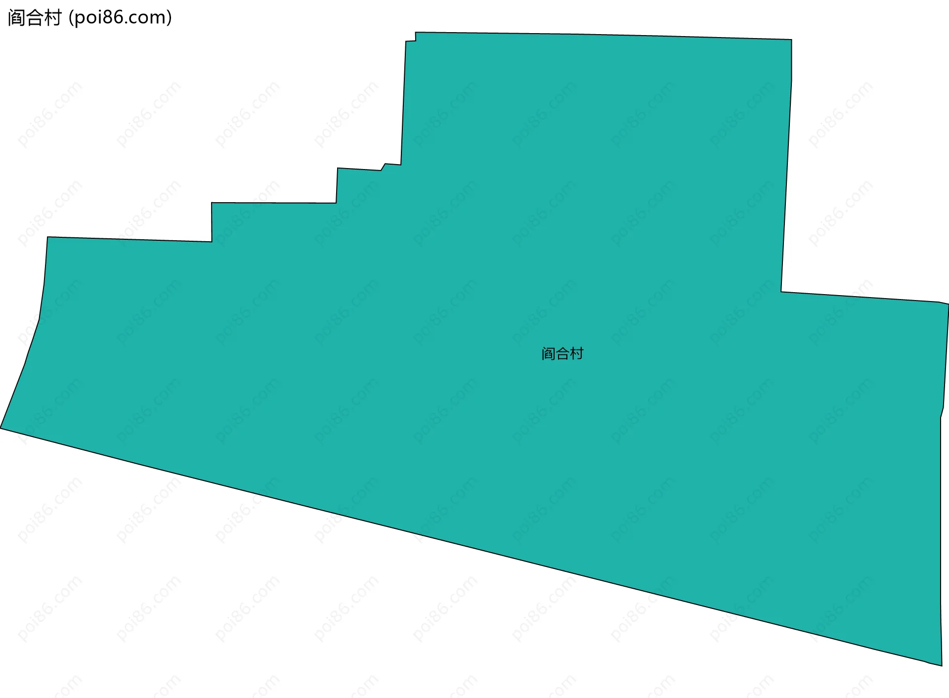 阎合村边界地图