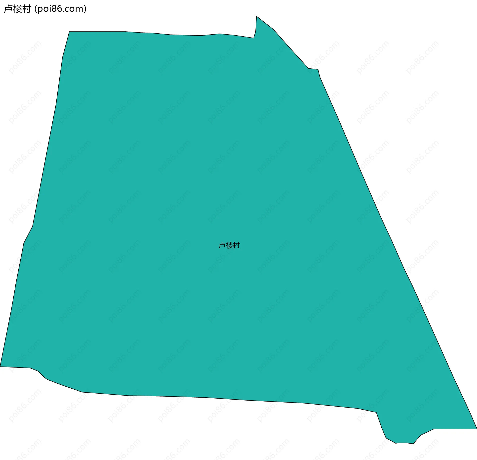 卢楼村边界地图