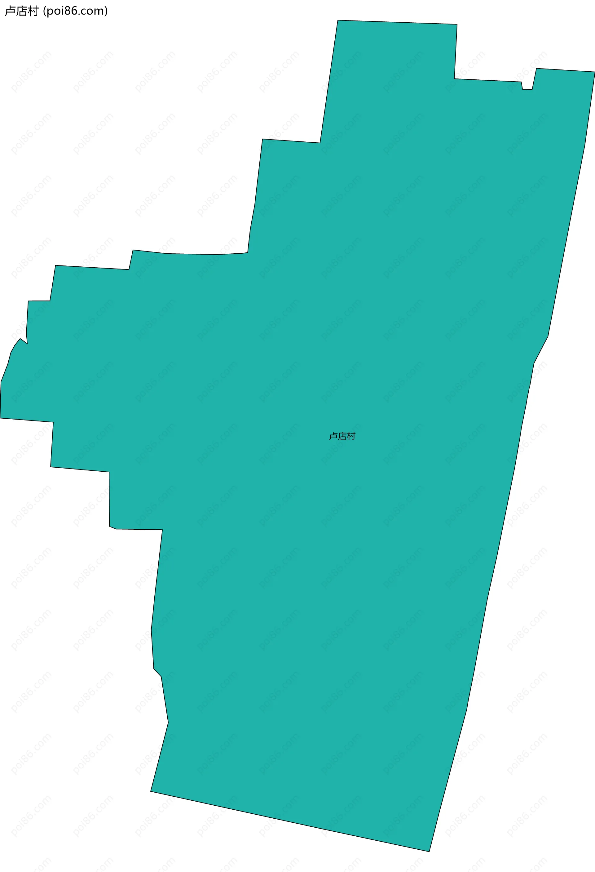 卢店村边界地图