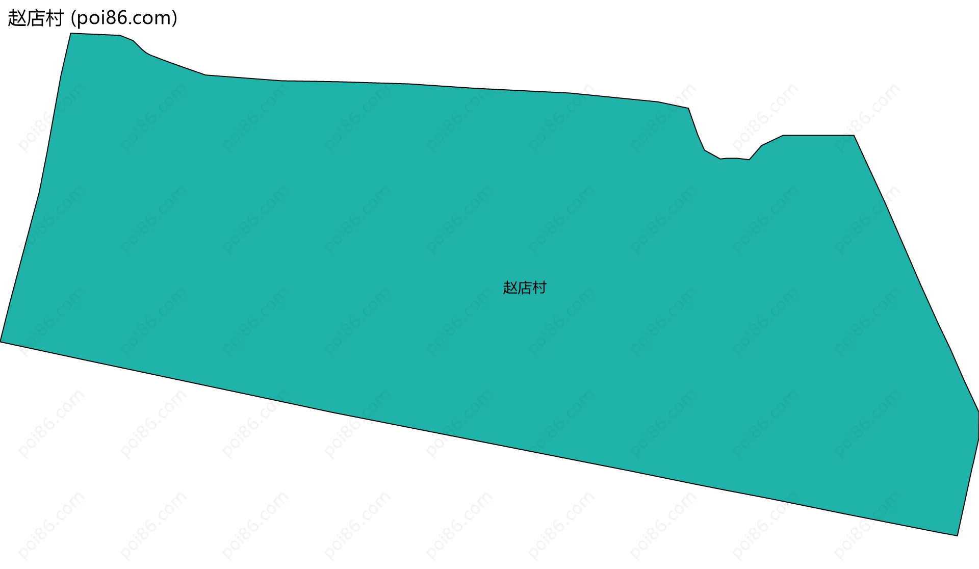 赵店村边界地图