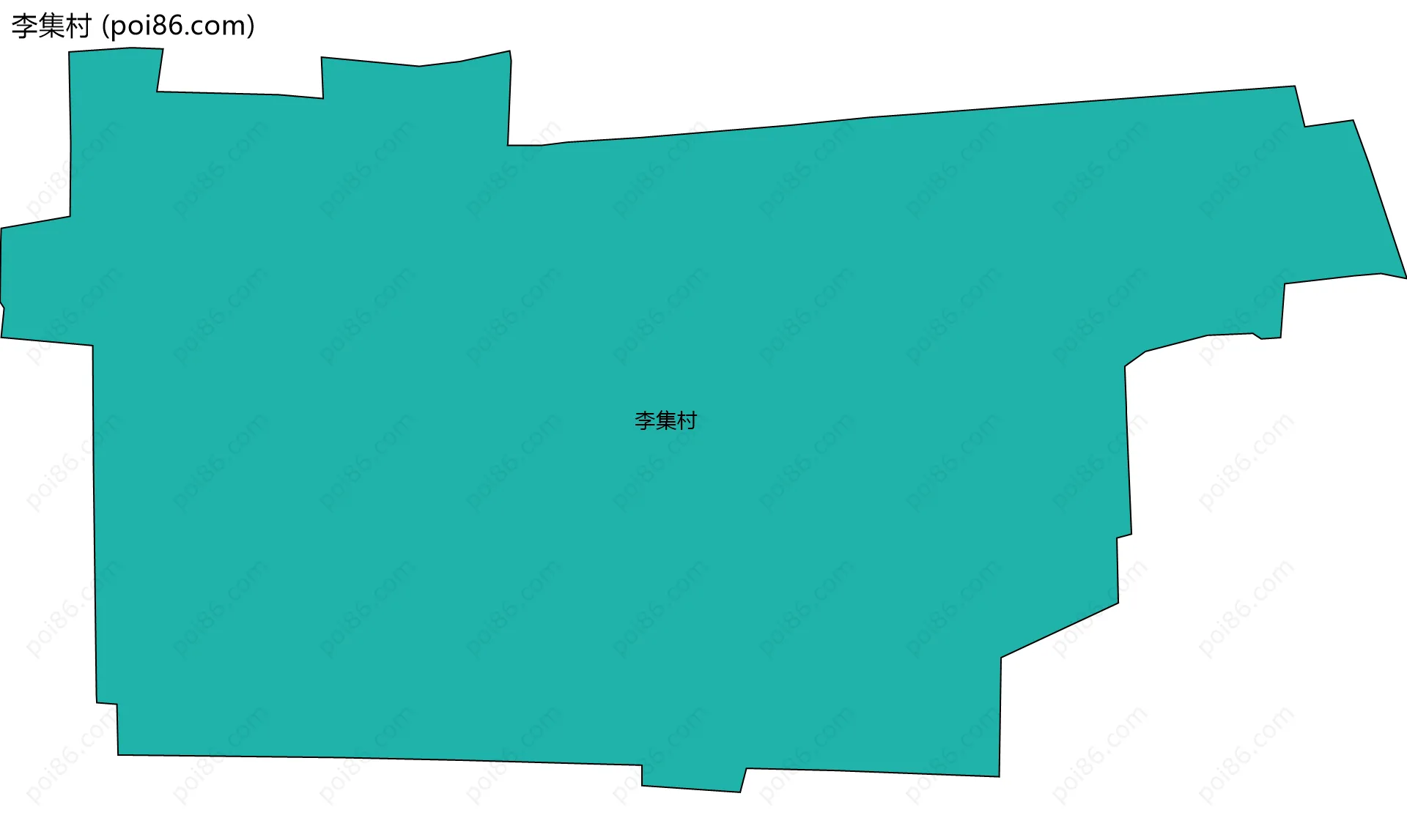李集村边界地图
