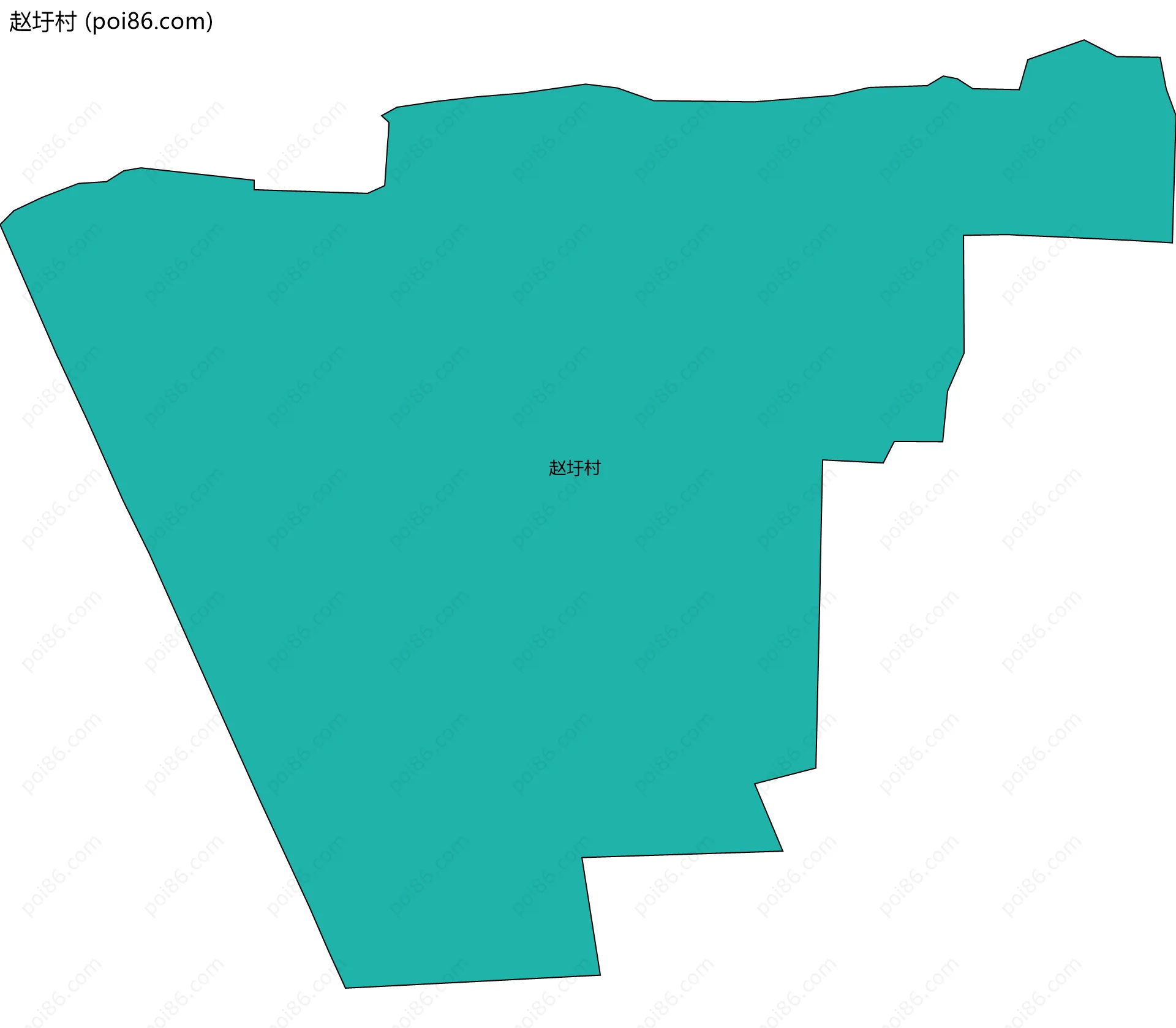 赵圩村边界地图