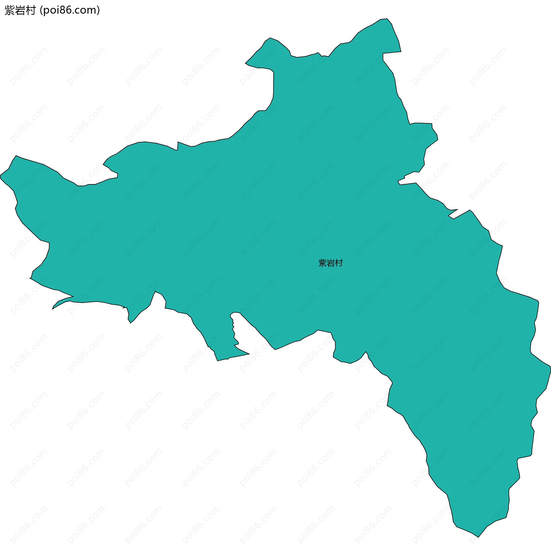紫岩村边界地图