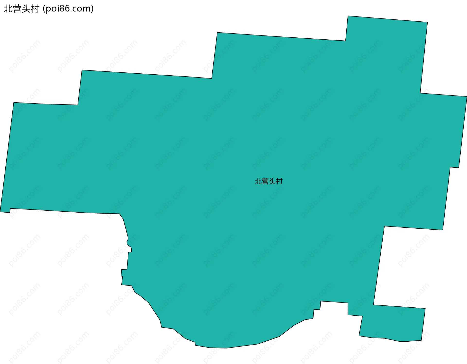北营头村边界地图
