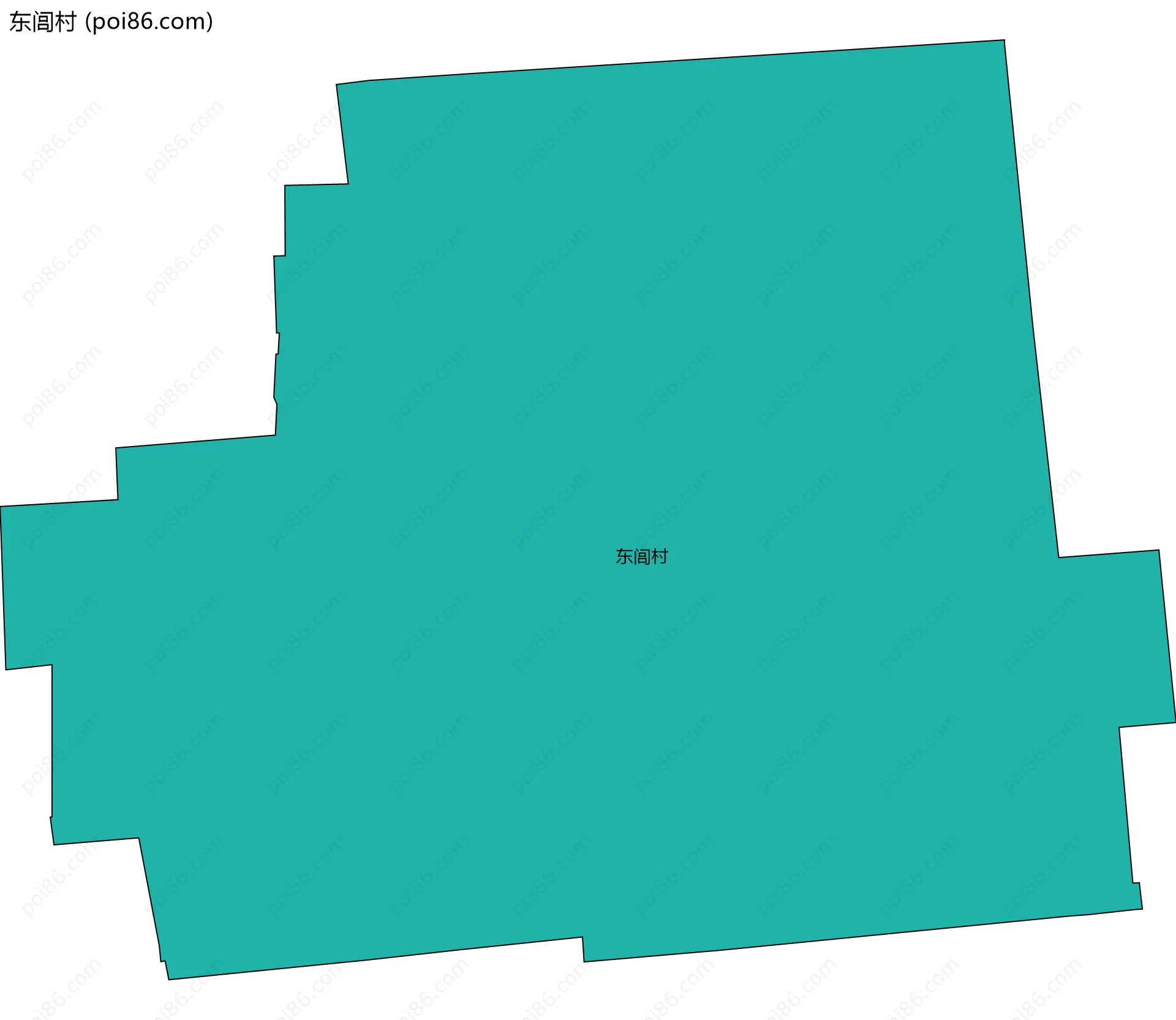 东闾村边界地图