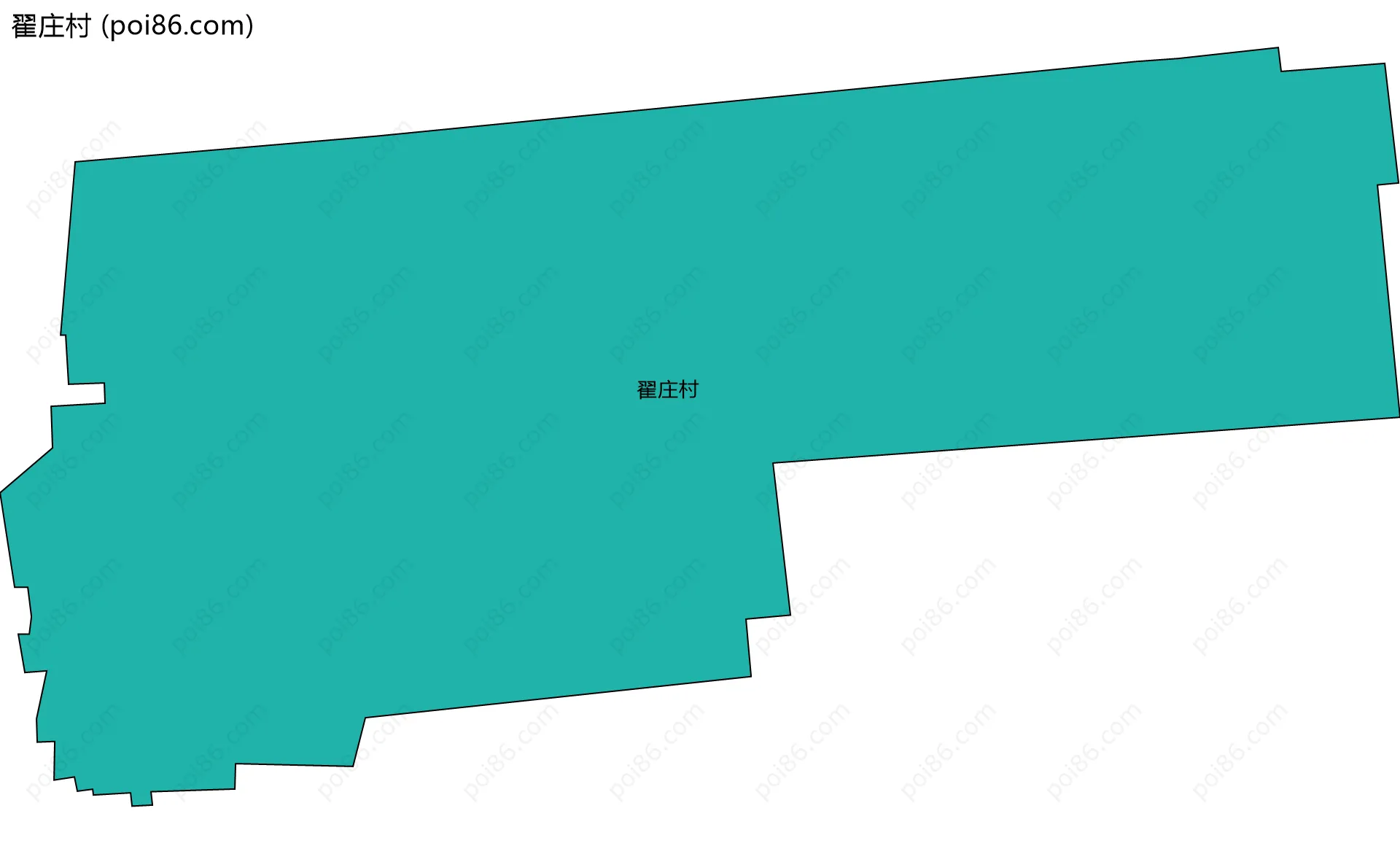 翟庄村边界地图