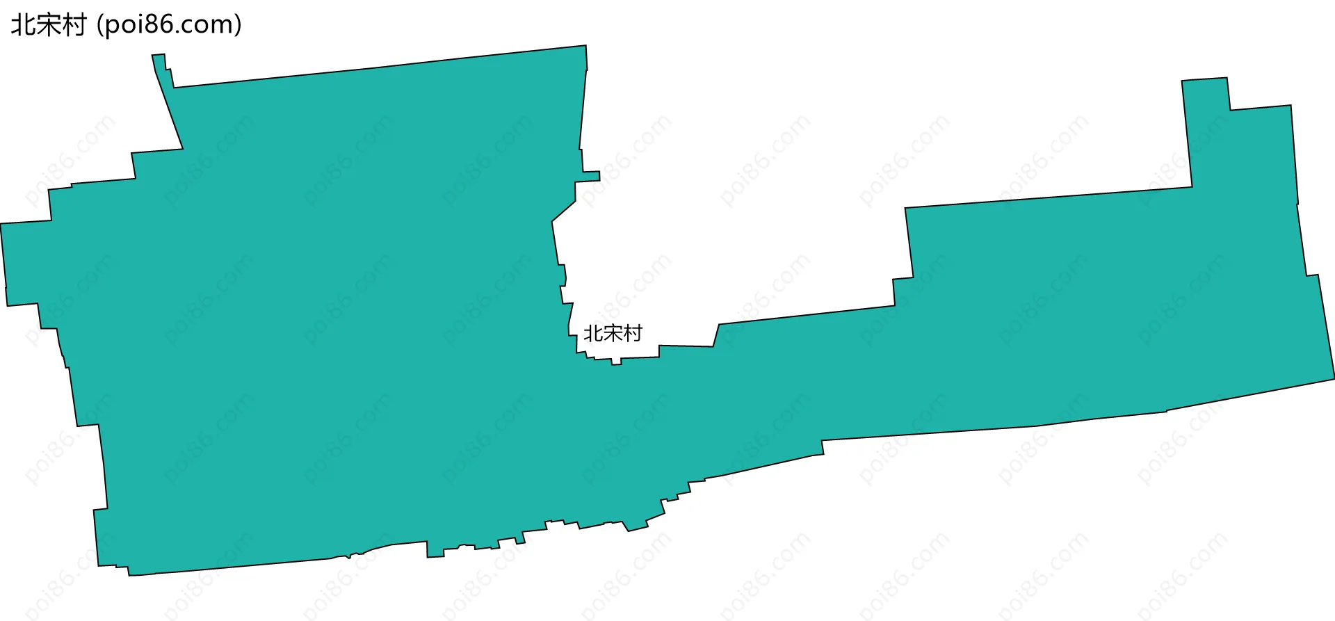 北宋村边界地图