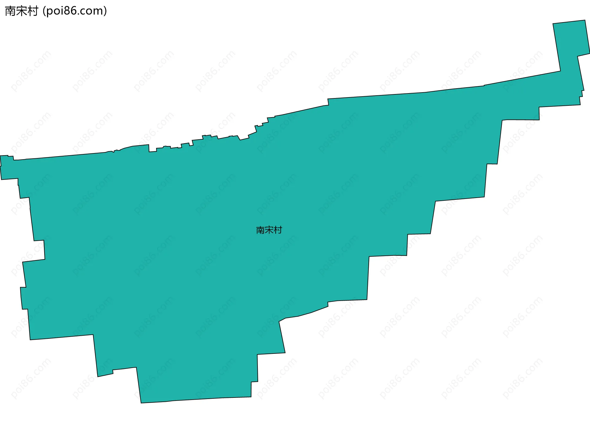 南宋村边界地图