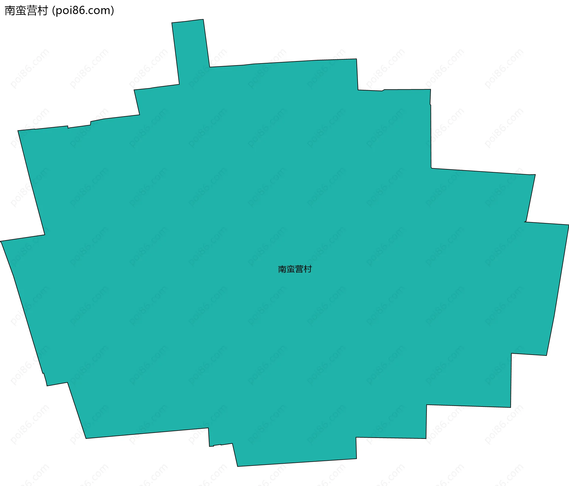 南蛮营村边界地图