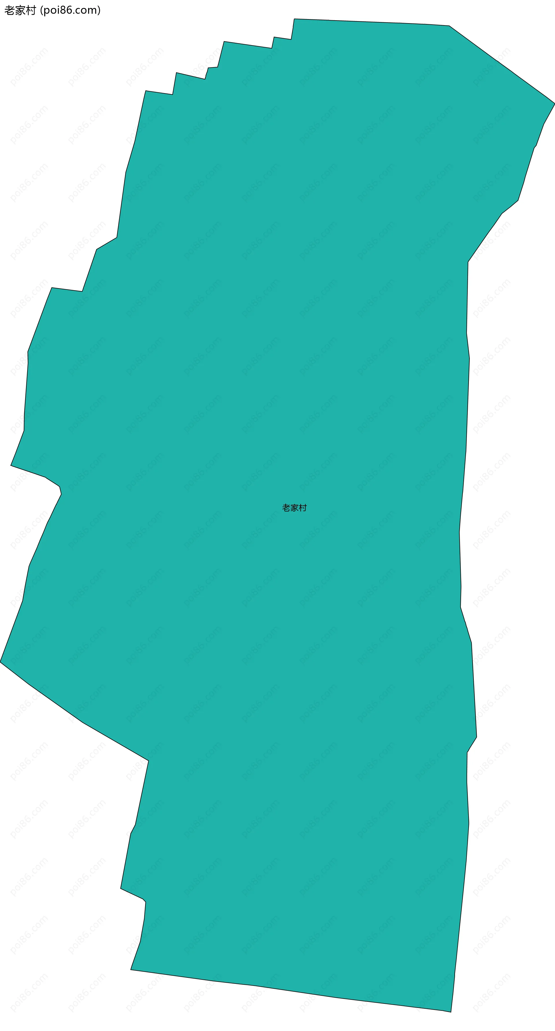 老家村边界地图