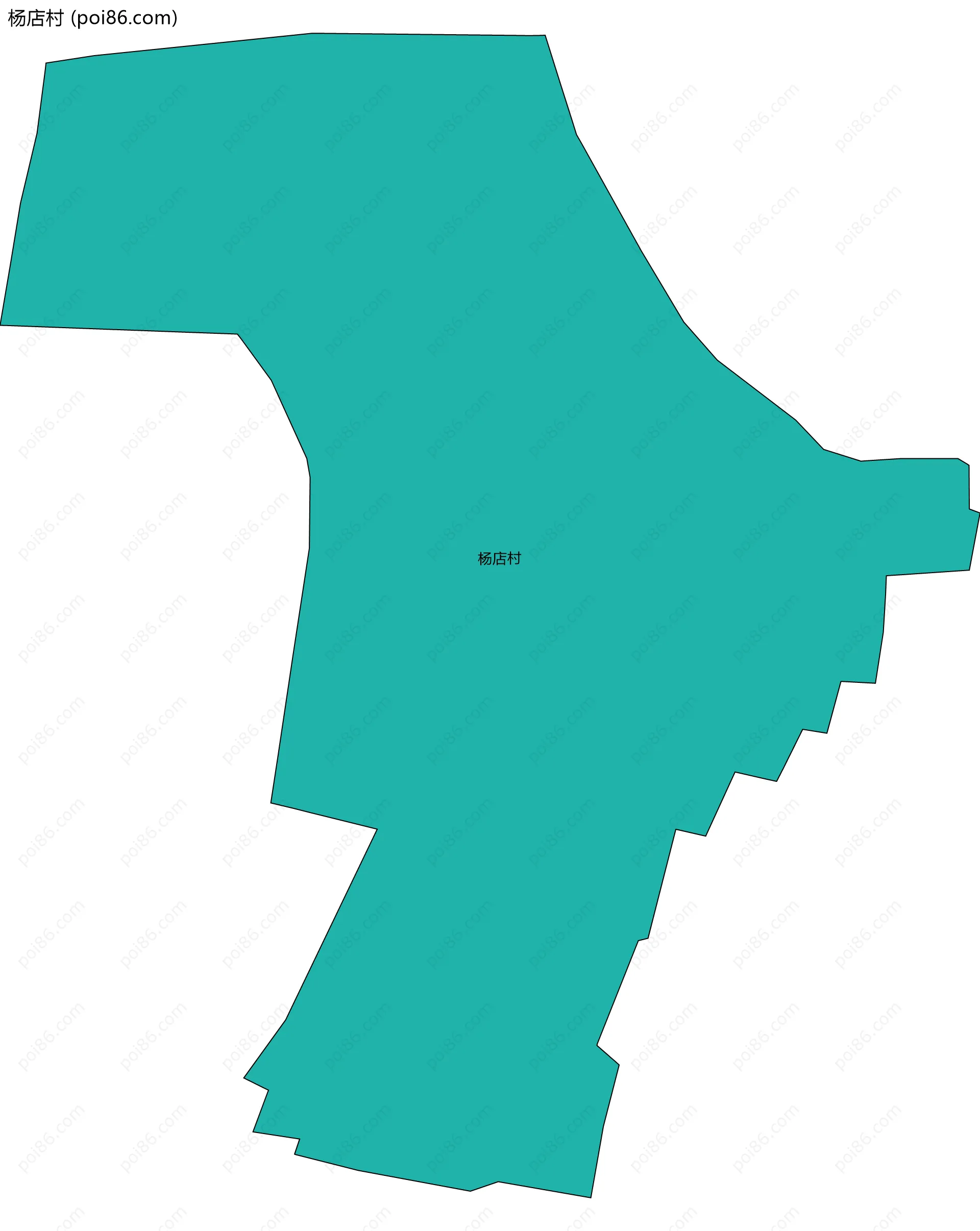 杨店村边界地图