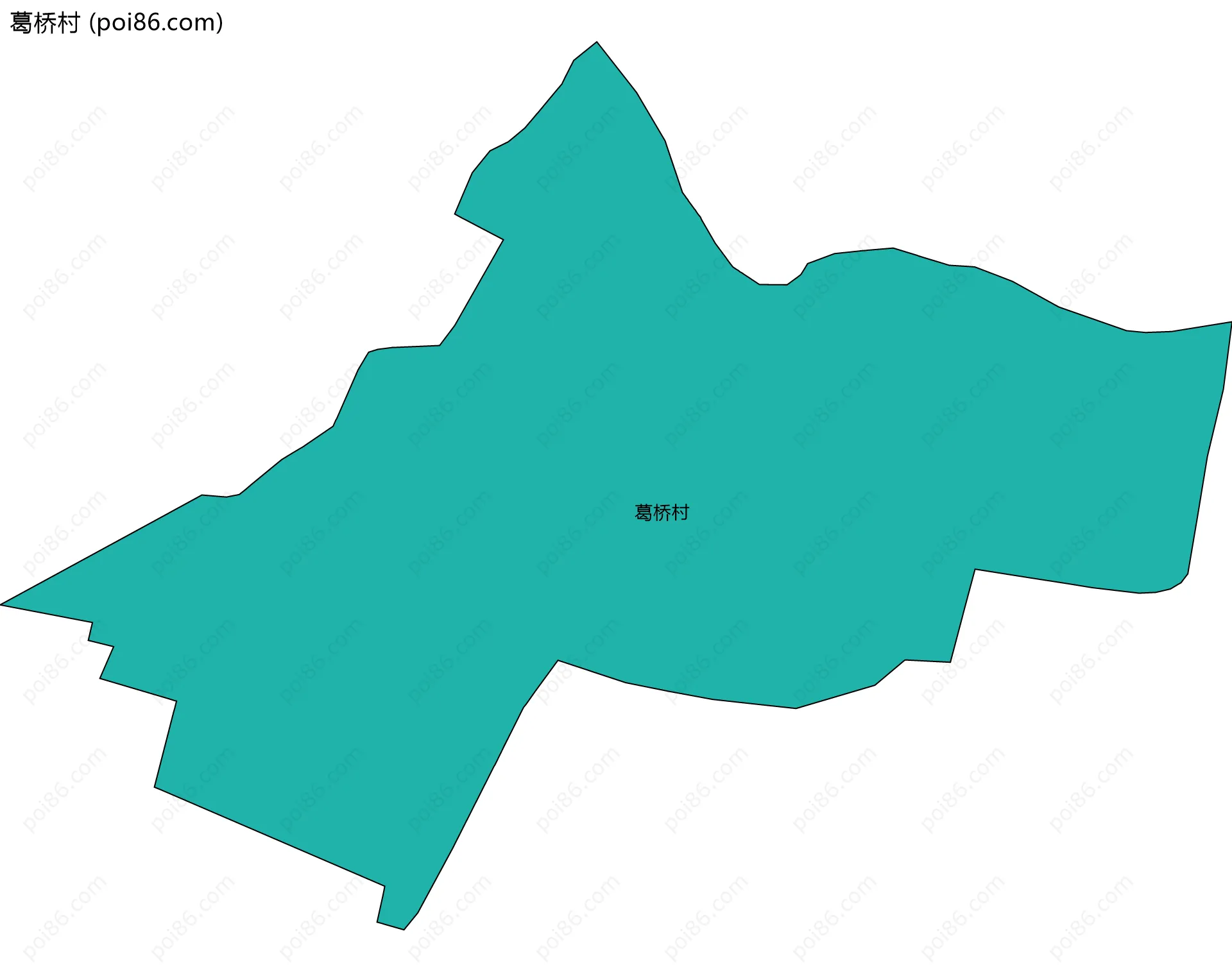 葛桥村边界地图