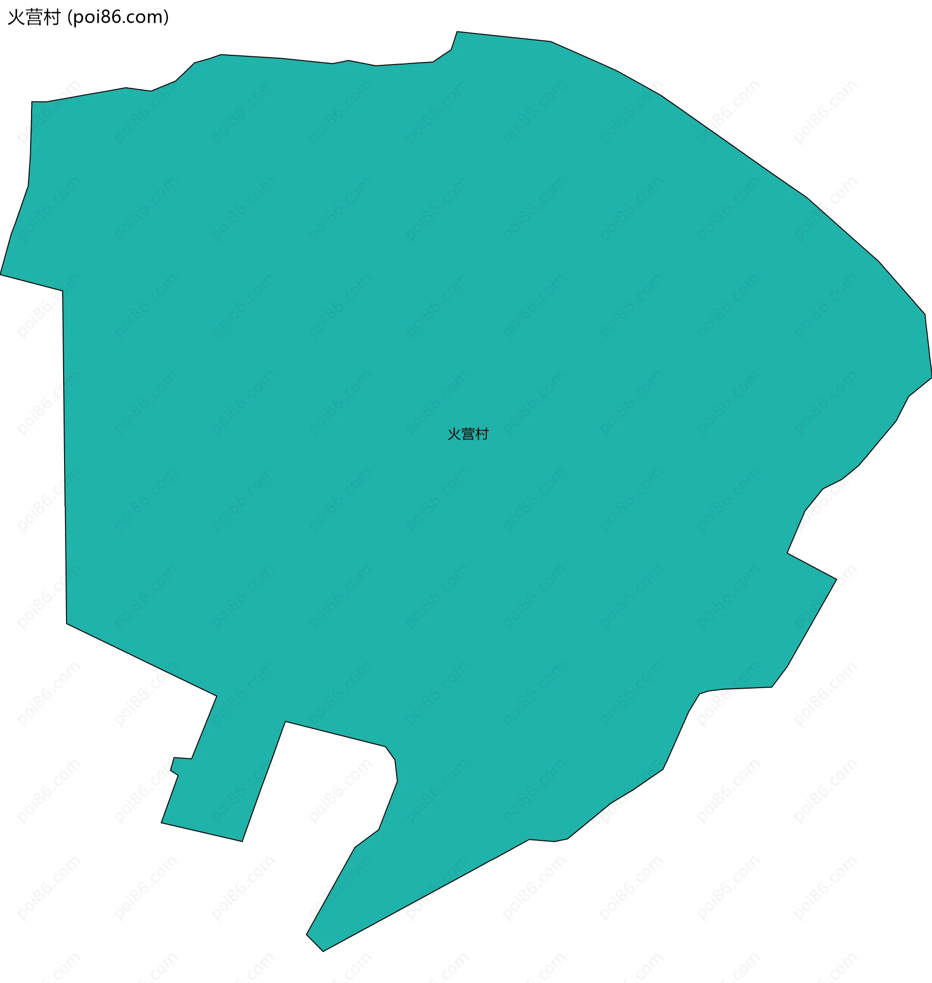 火营村边界地图