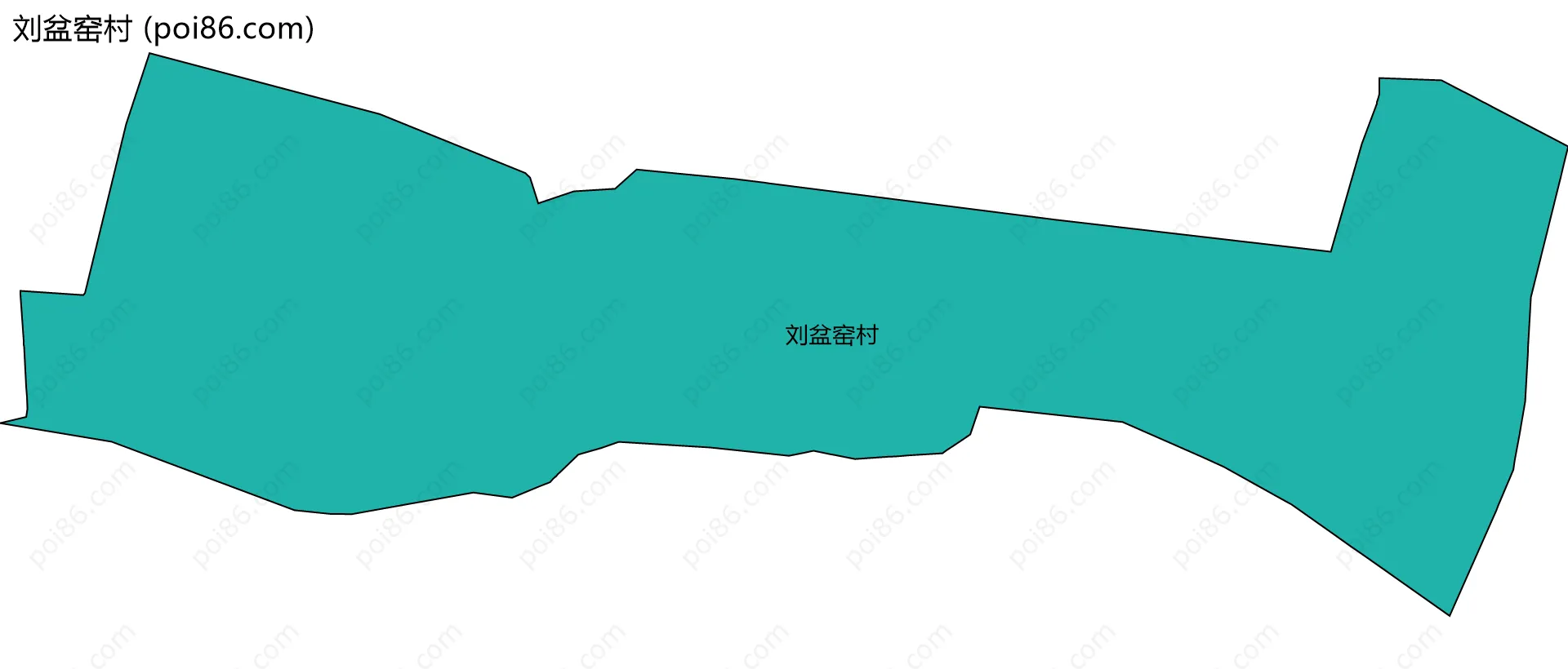 刘盆窑村边界地图