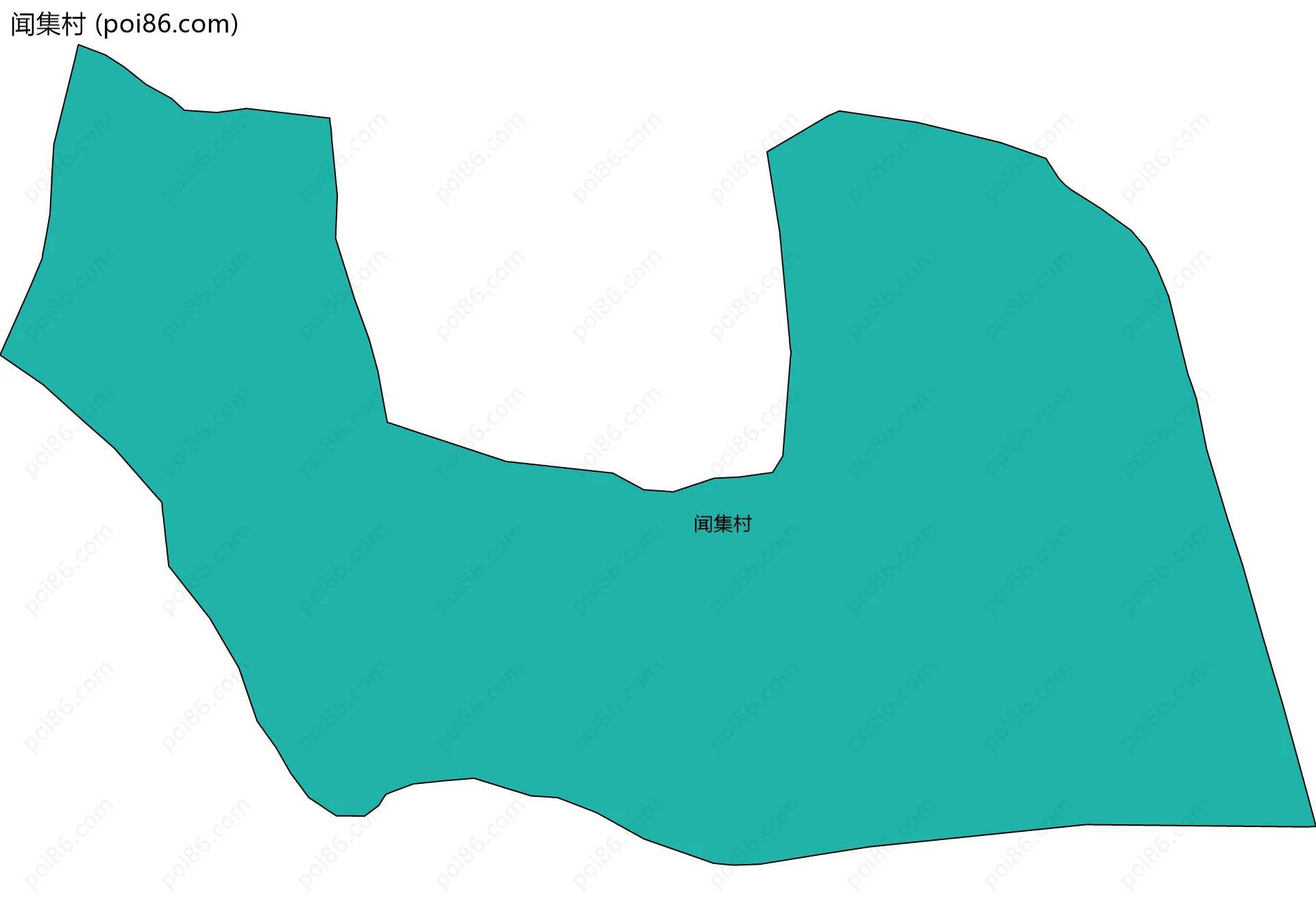闻集村边界地图