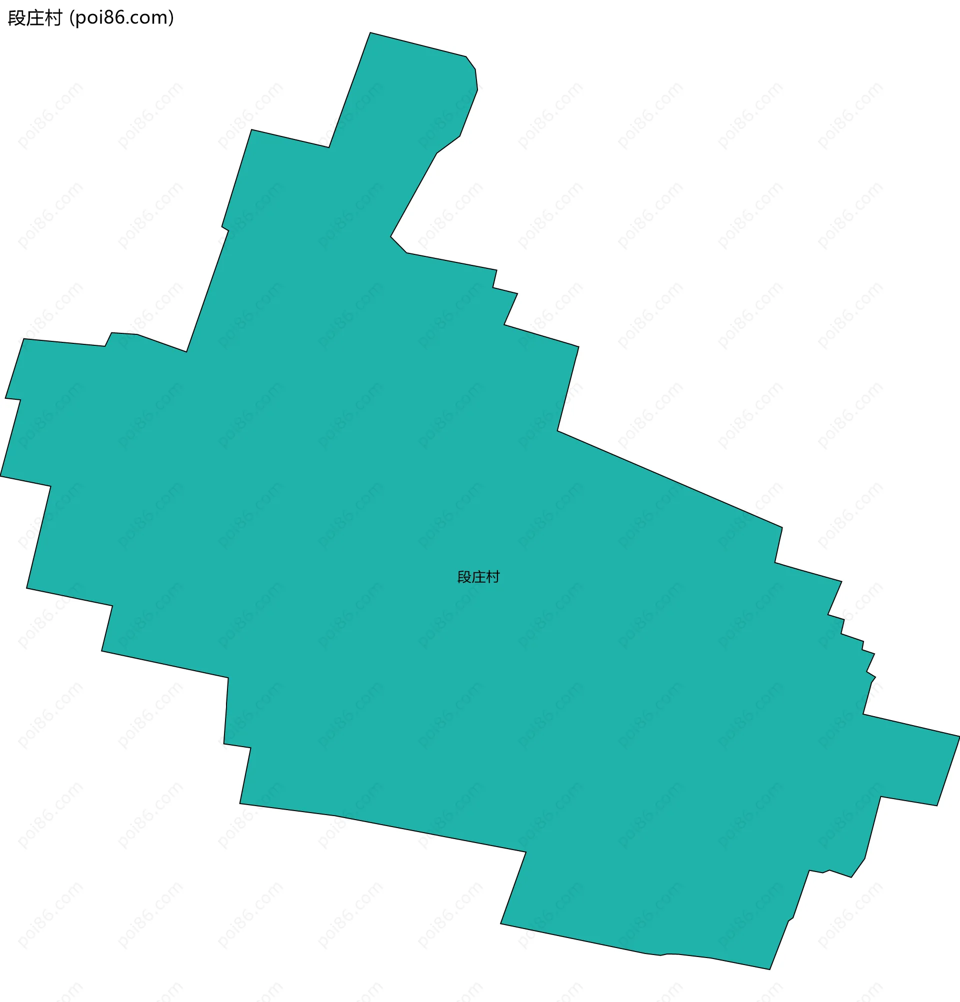 段庄村边界地图