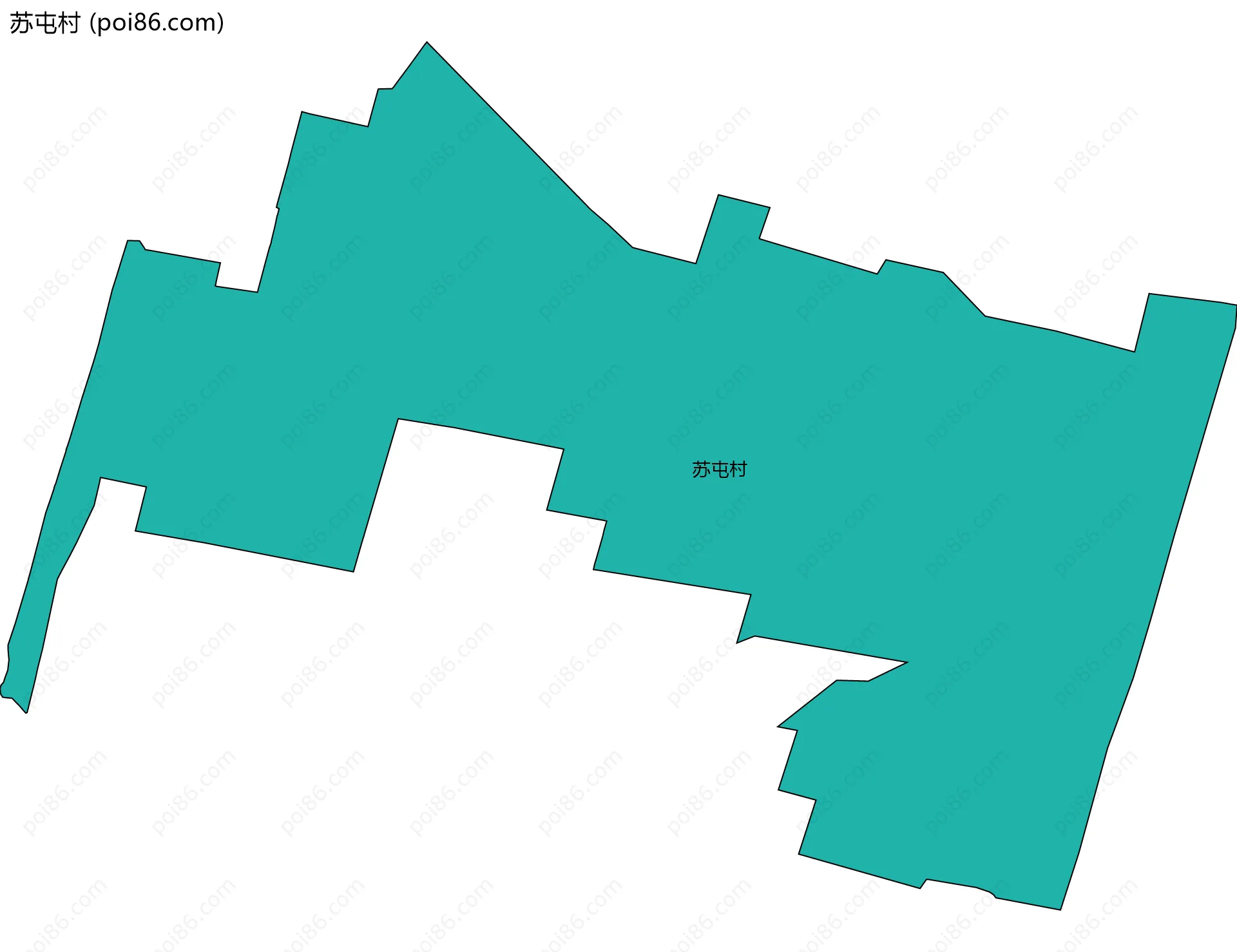 苏屯村边界地图