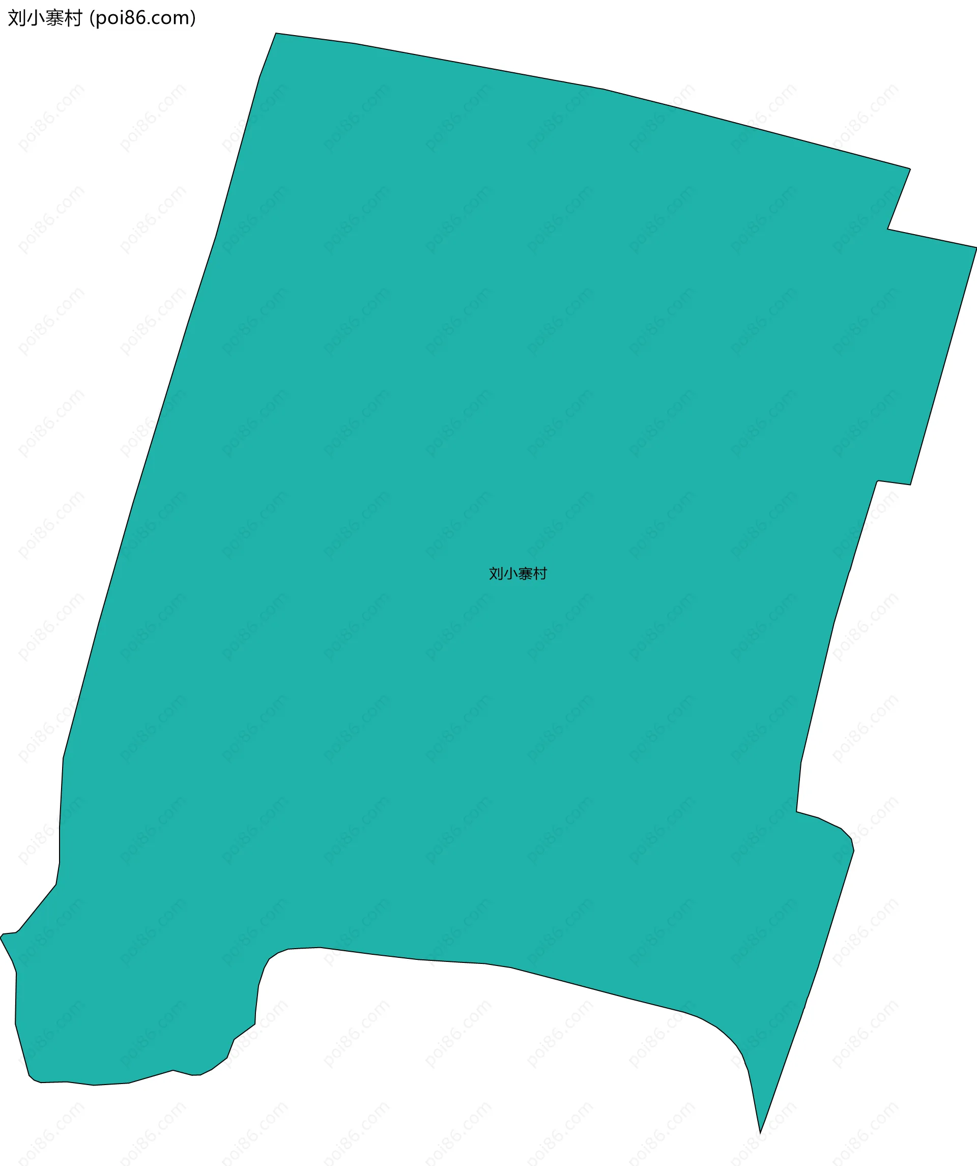 刘小寨村边界地图