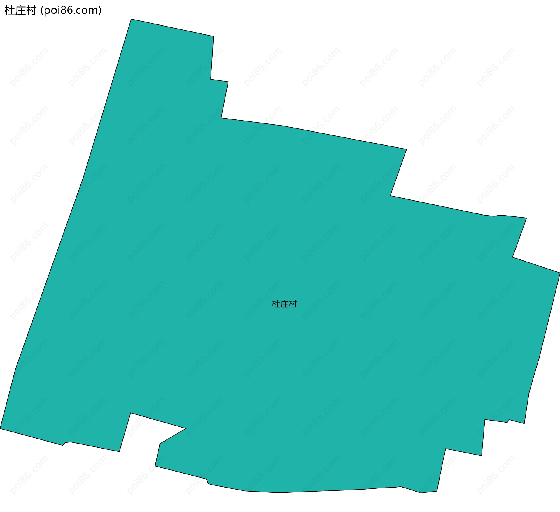 杜庄村边界地图