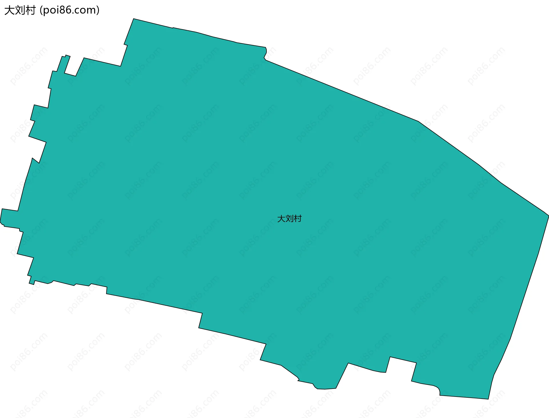 大刘村边界地图
