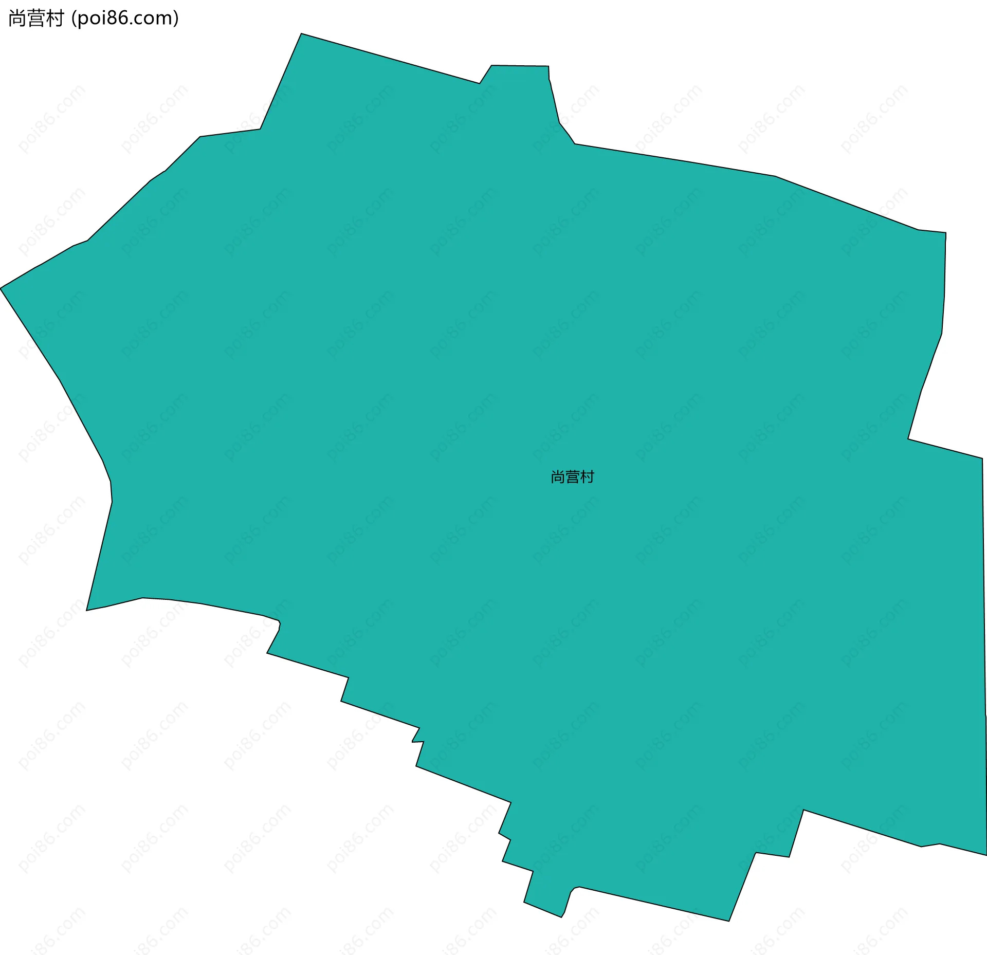 尚营村边界地图