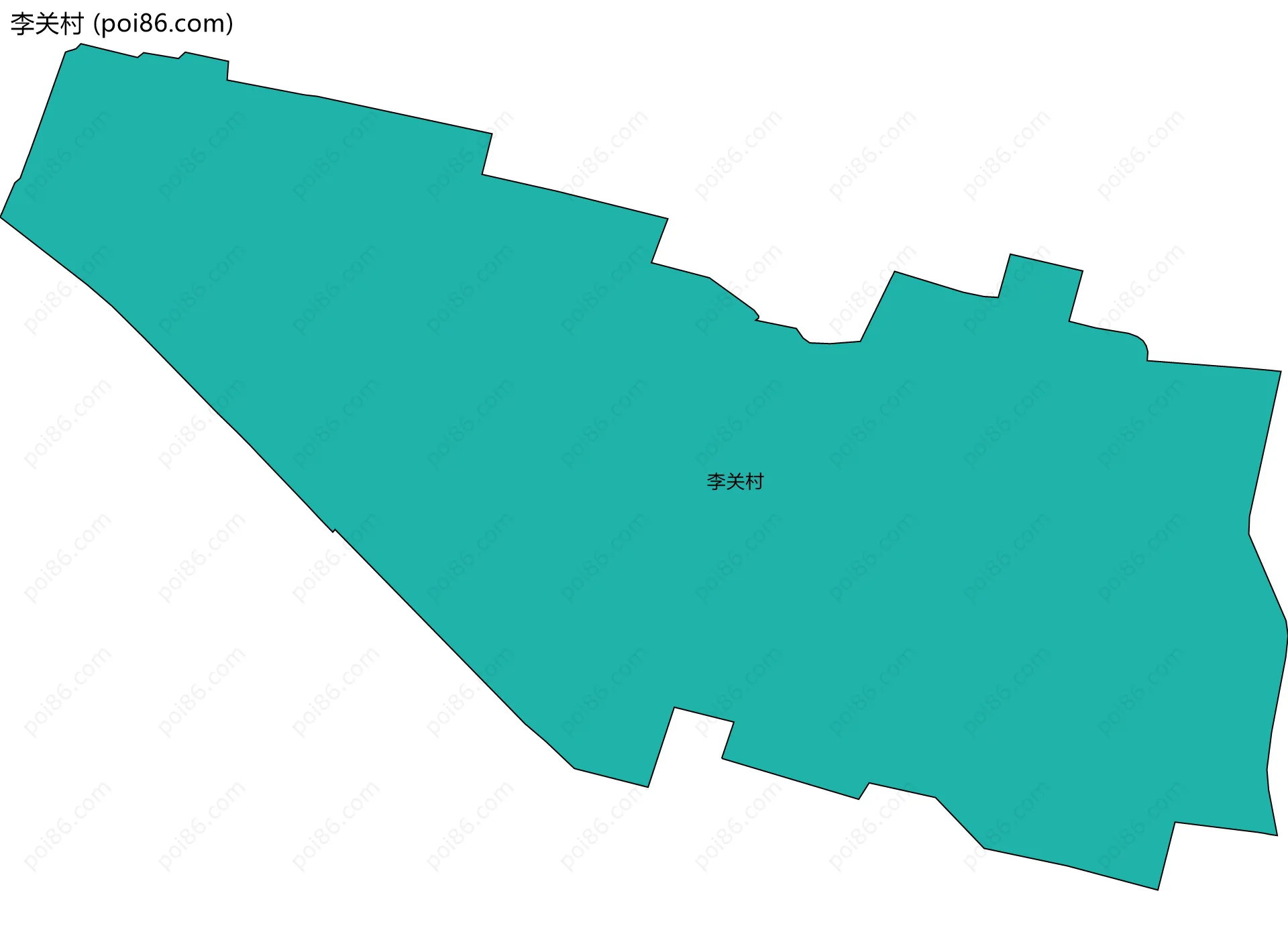李关村边界地图
