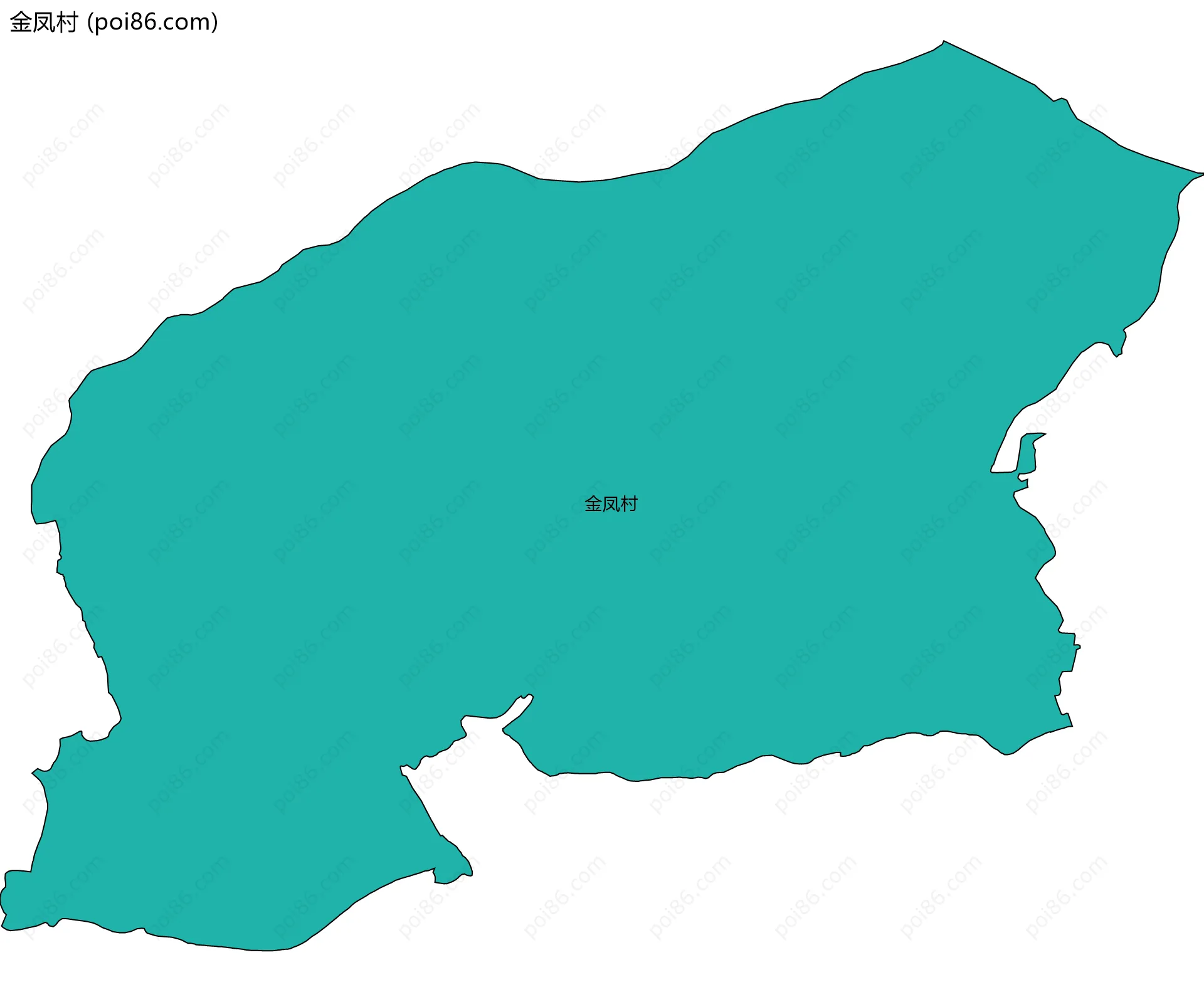 金凤村边界地图