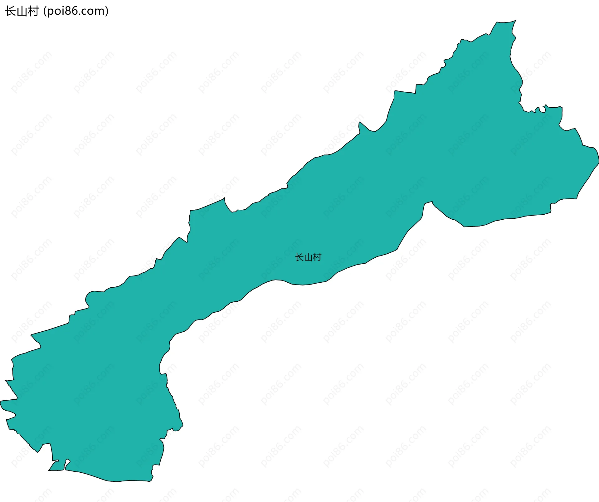 长山村边界地图