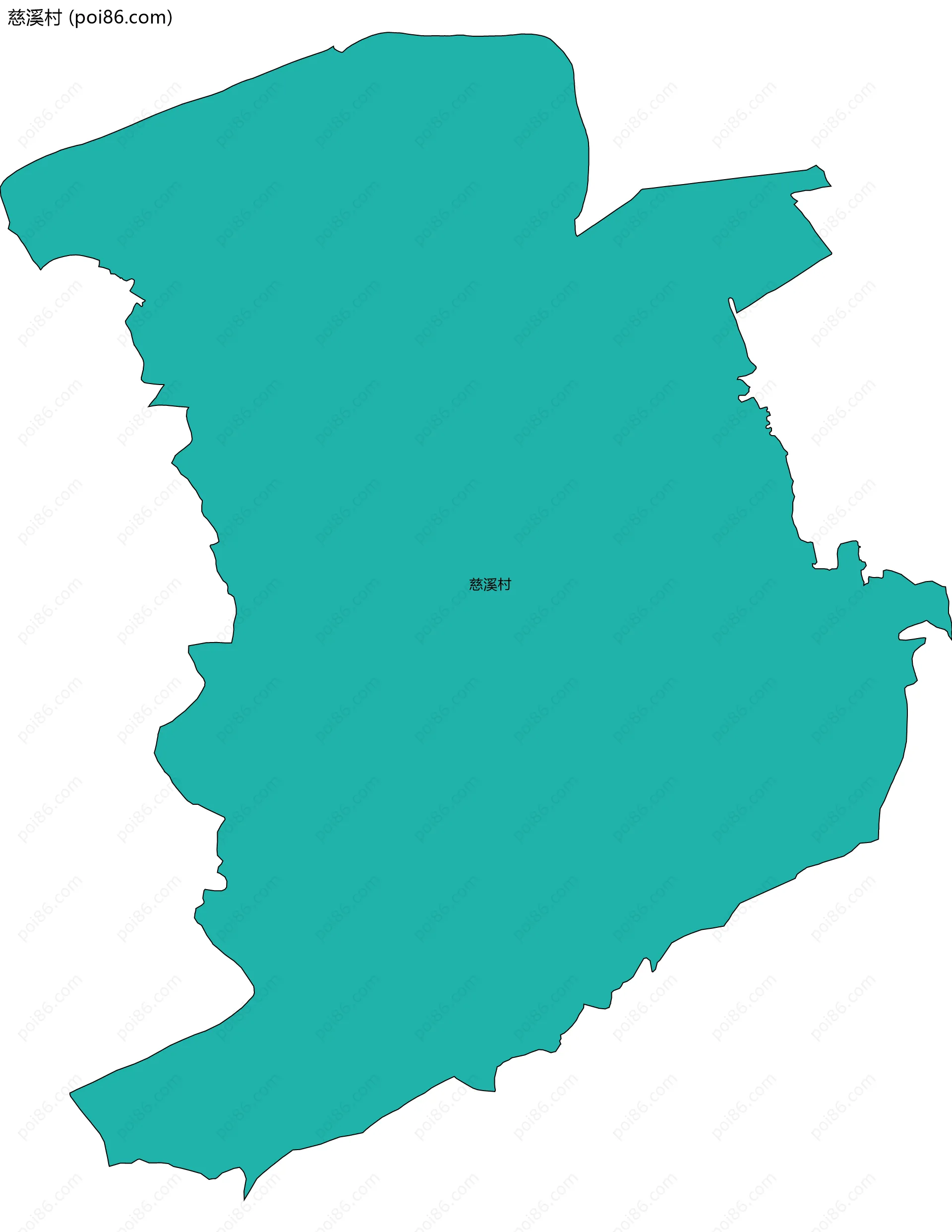 慈溪村边界地图