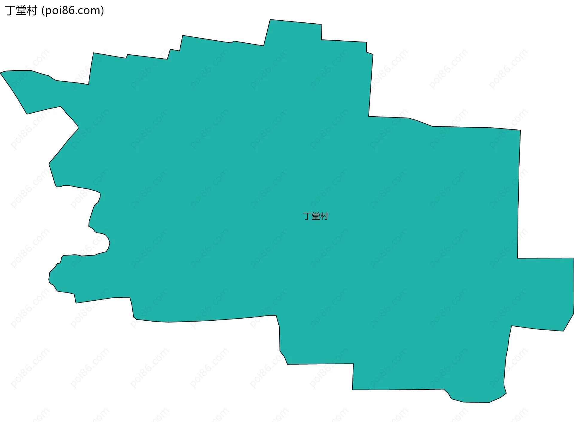 丁堂村边界地图