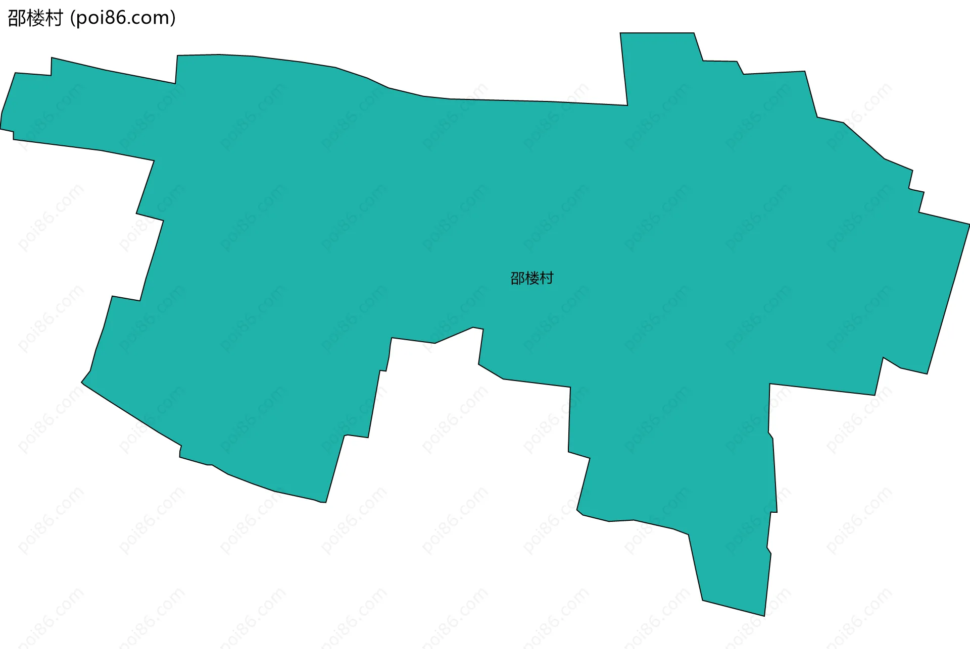邵楼村边界地图
