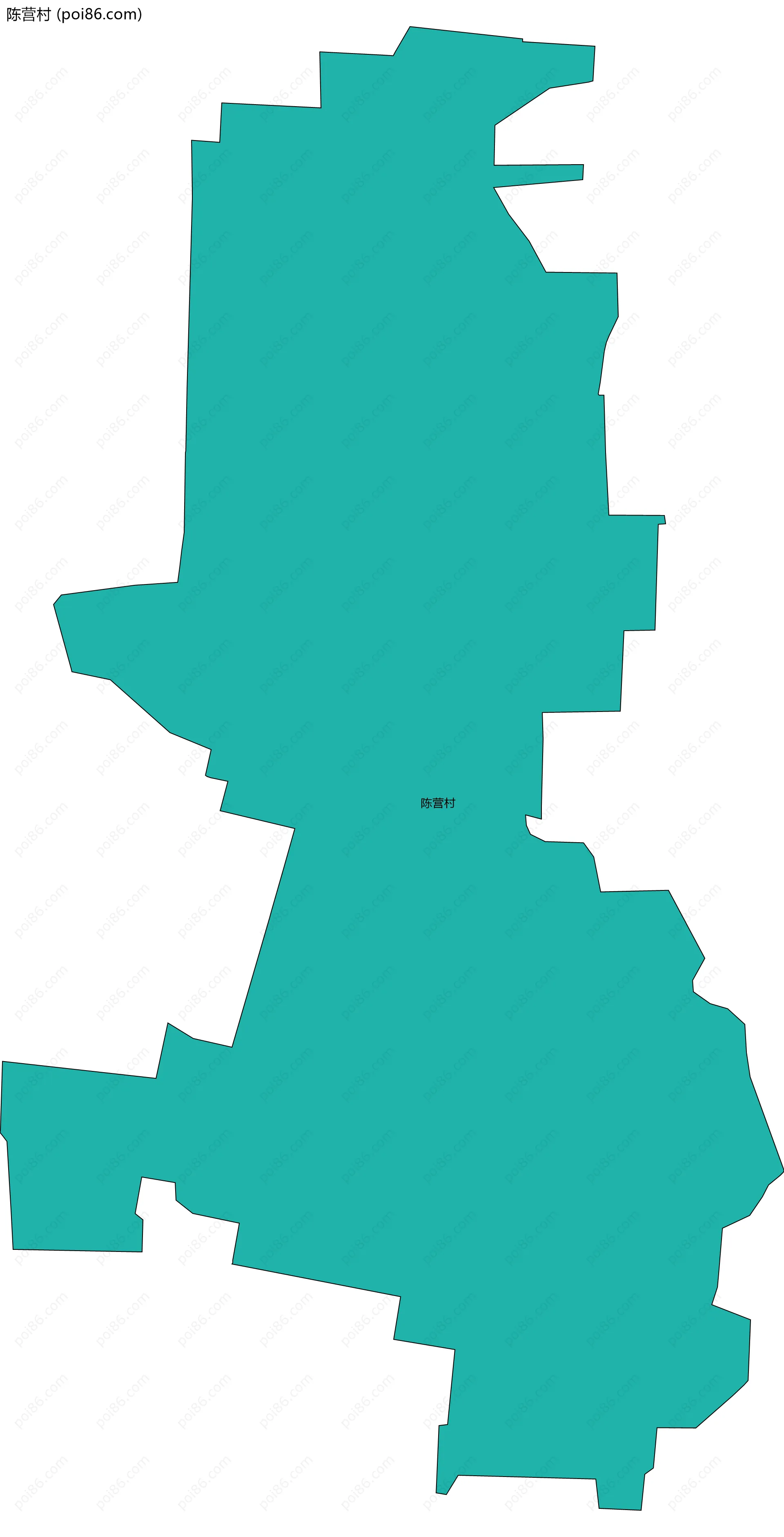 陈营村边界地图