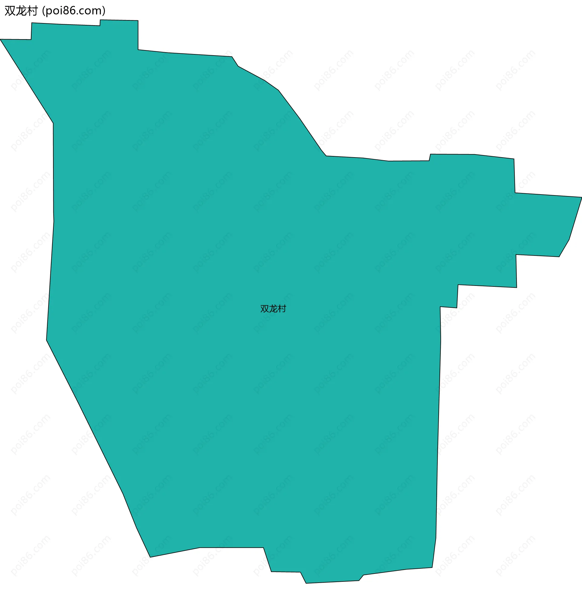 双龙村边界地图