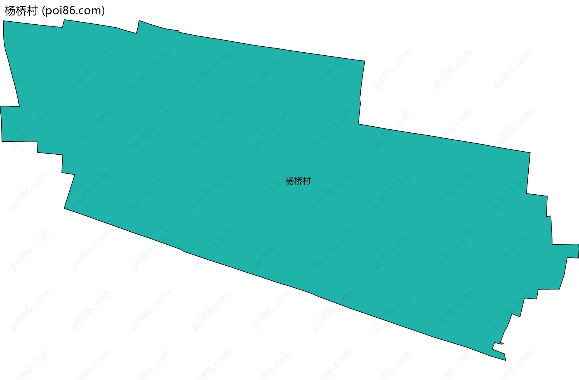 杨桥村边界地图