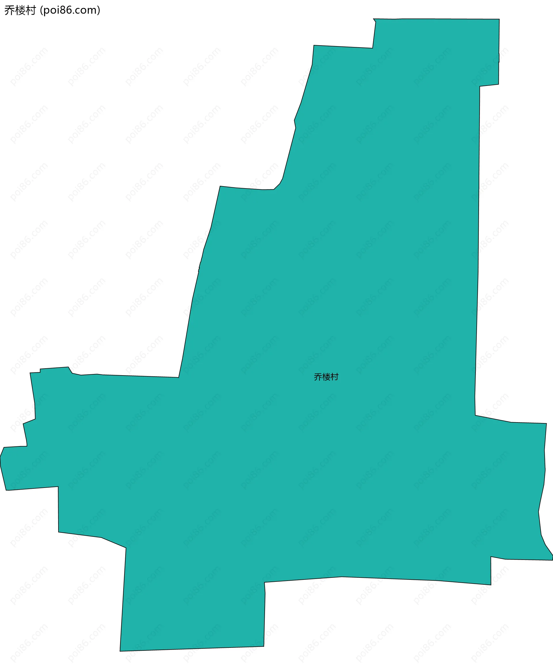 乔楼村边界地图