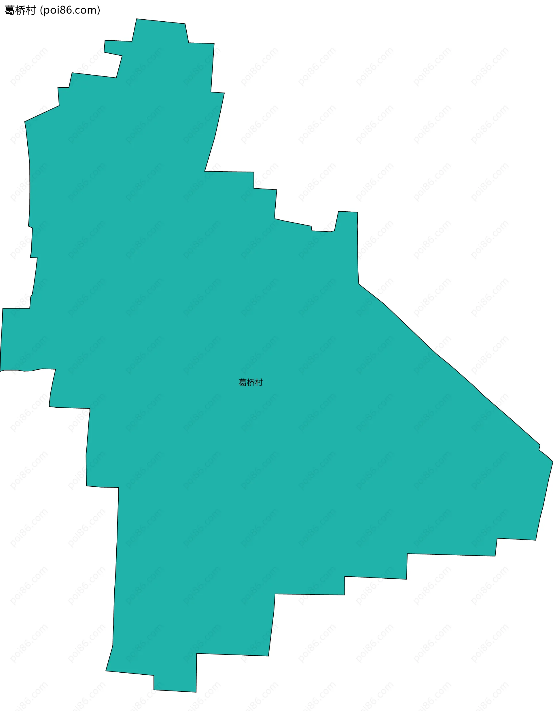 葛桥村边界地图