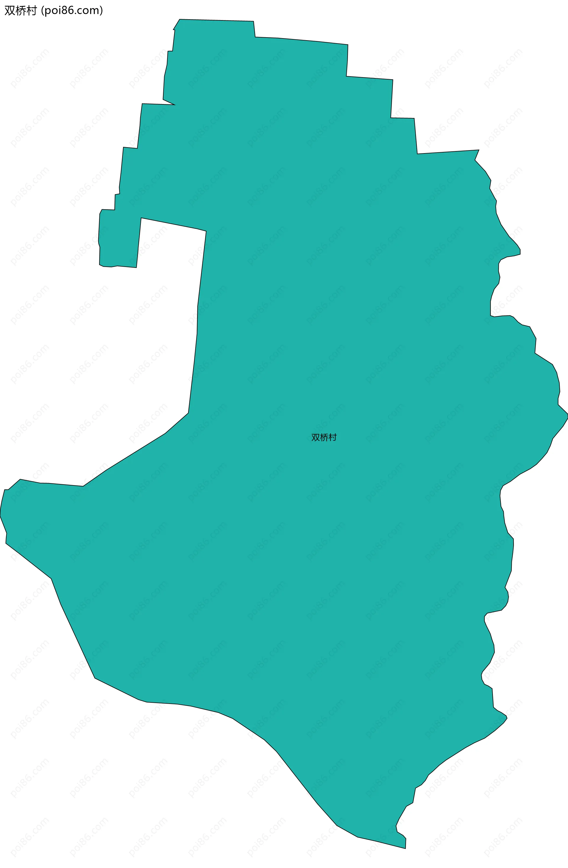 双桥村边界地图
