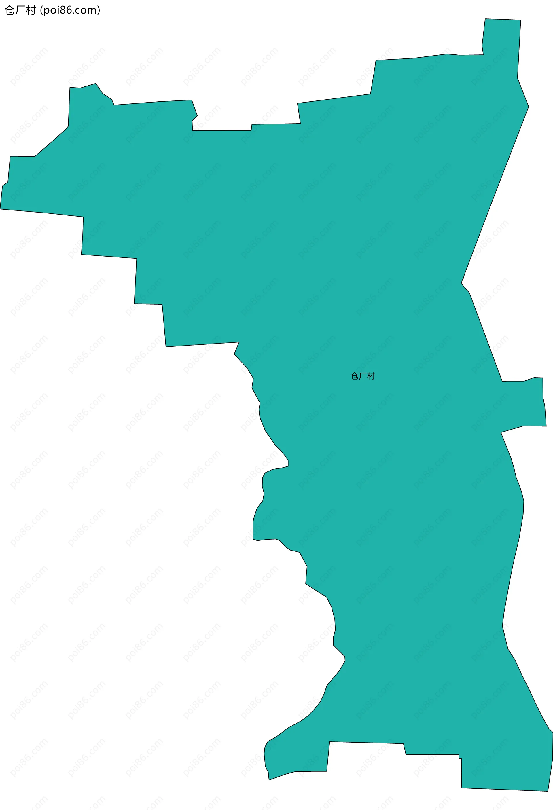 仓厂村边界地图