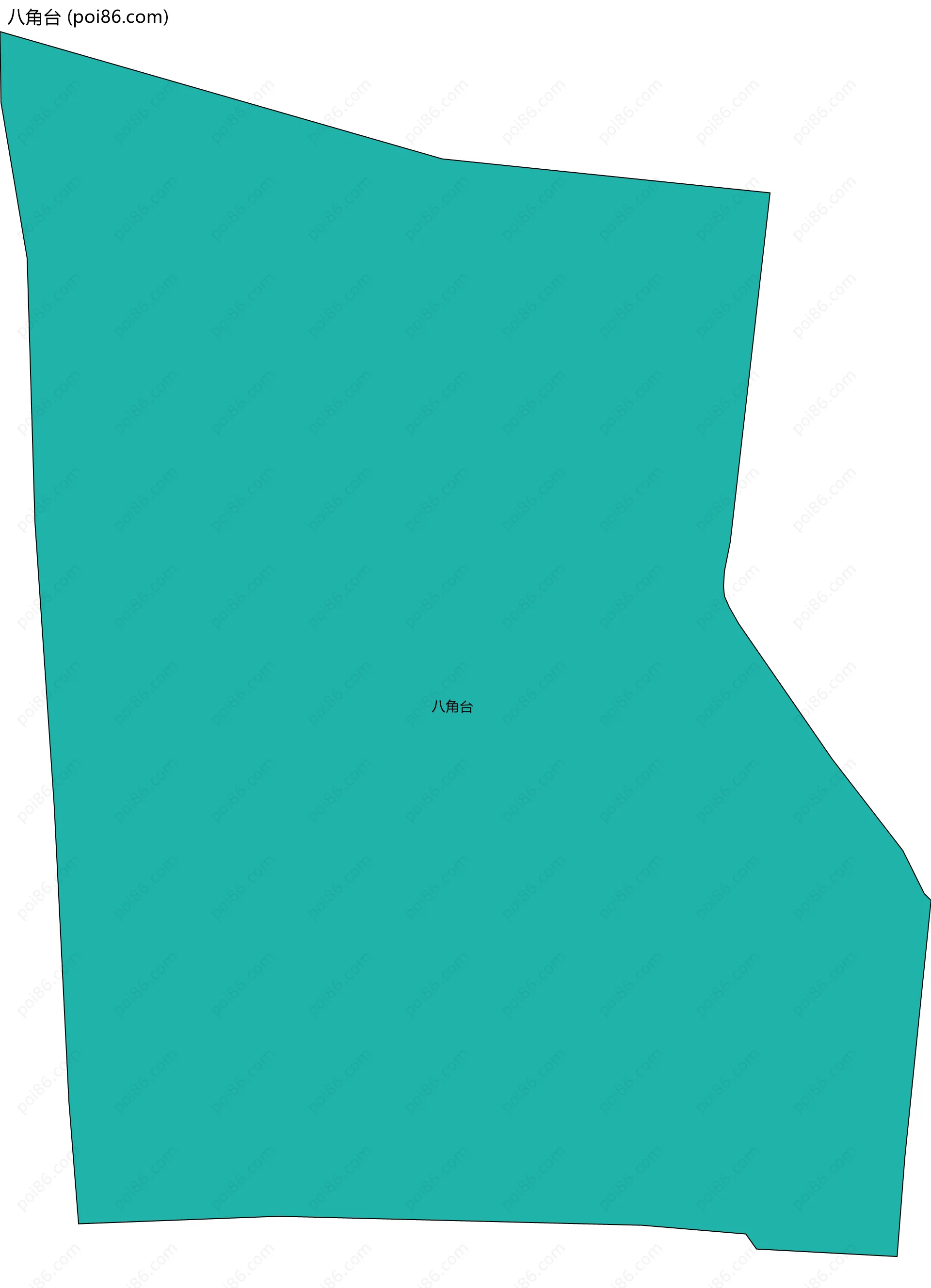 八角台边界地图